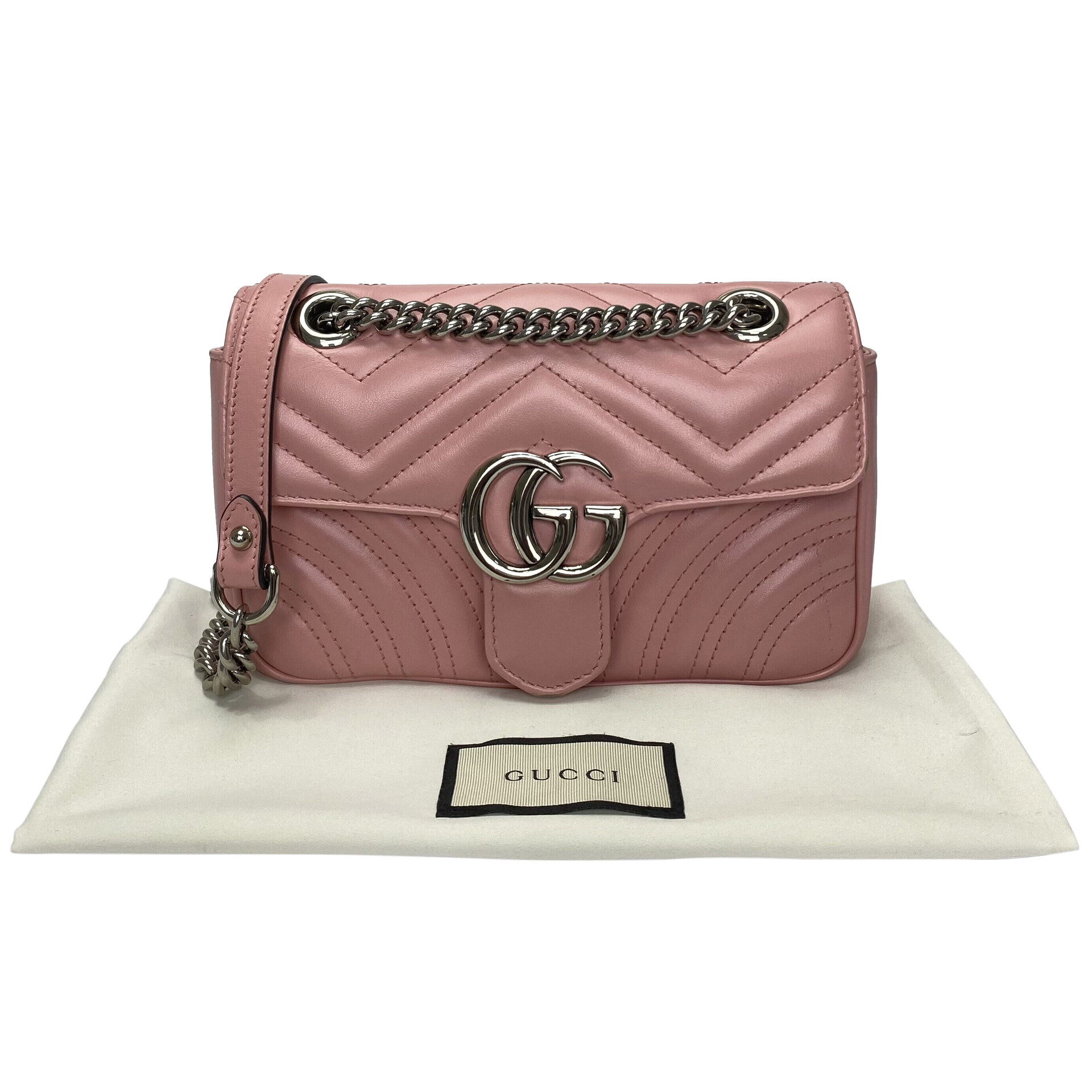 Bolsa Gucci GG Marmont Rosa