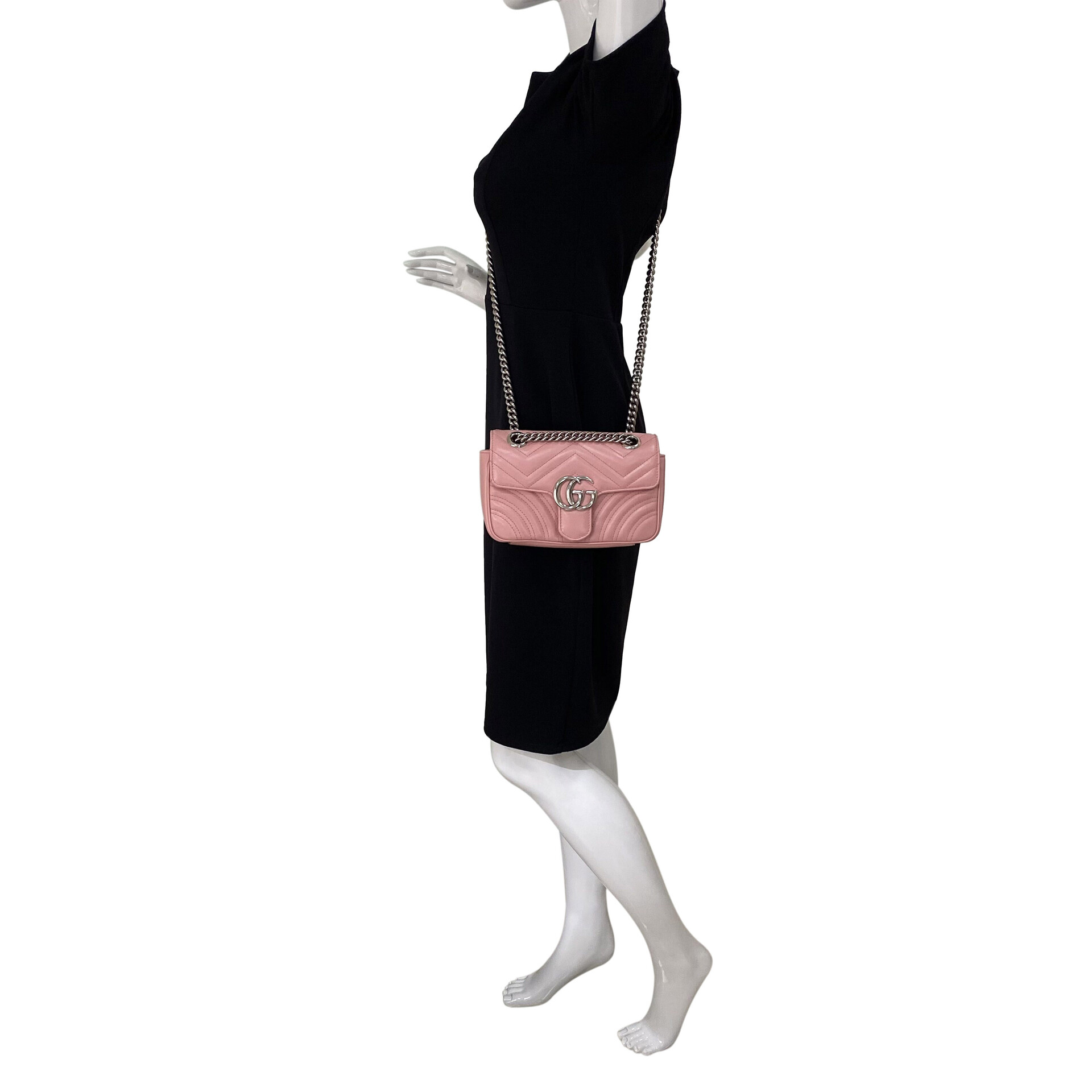 Bolsa Gucci GG Marmont Rosa