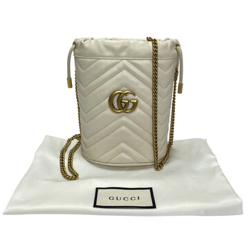 Bolsa Gucci Bucket GG Off White