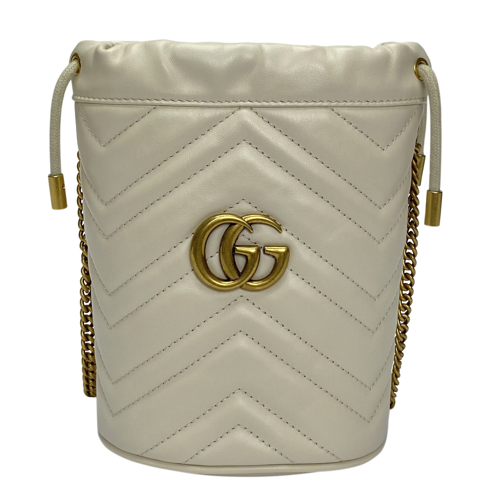 Bolsa Gucci Bucket GG Off White