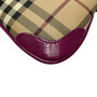 Bolsa Burberry Xadrez Tradicional e Couro Rosa