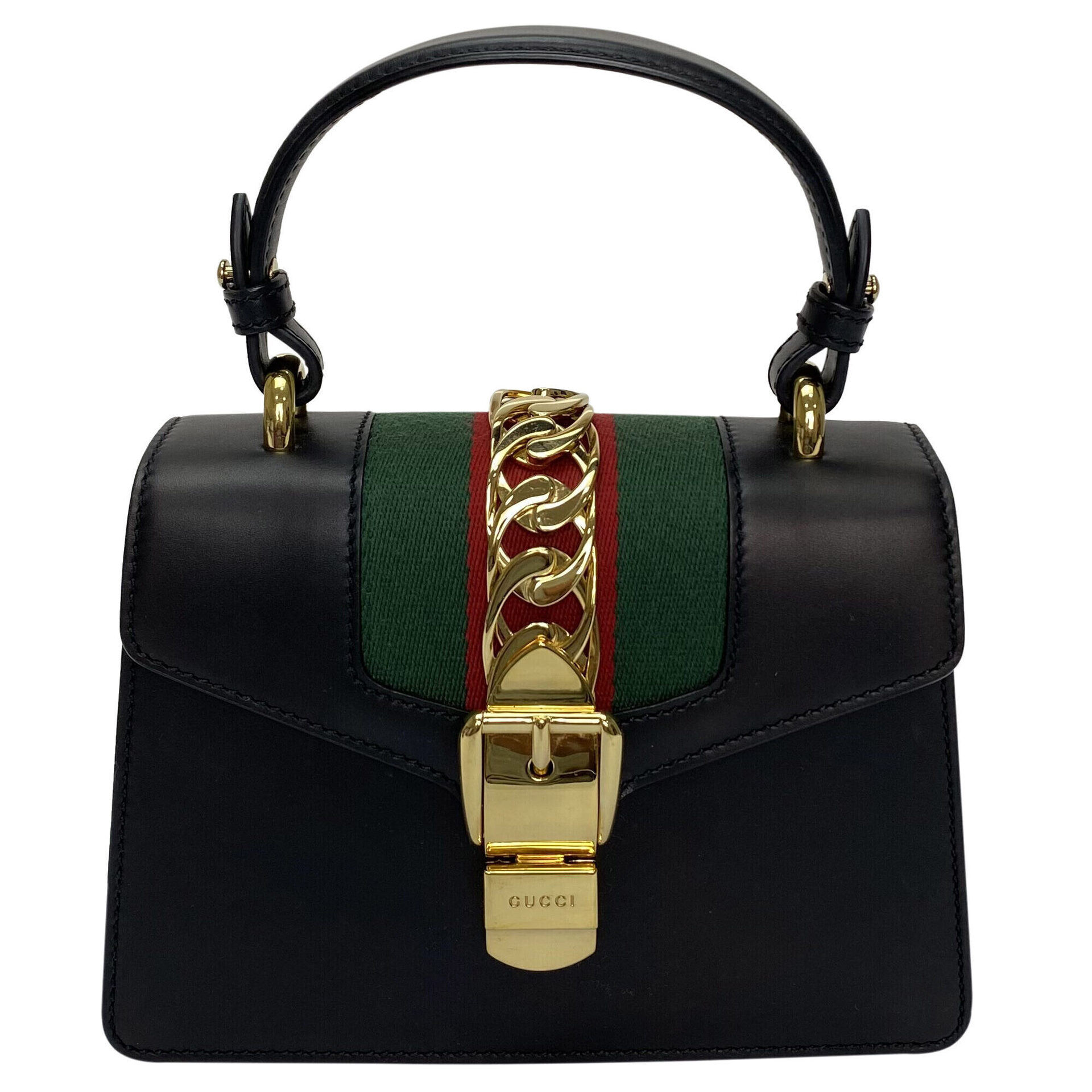 Bolsa Gucci Mini Sylvie Preta