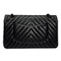 Bolsa Chanel Classic Chevron Preta