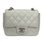 Bolsa Chanel Mini Classic Caviar Branca