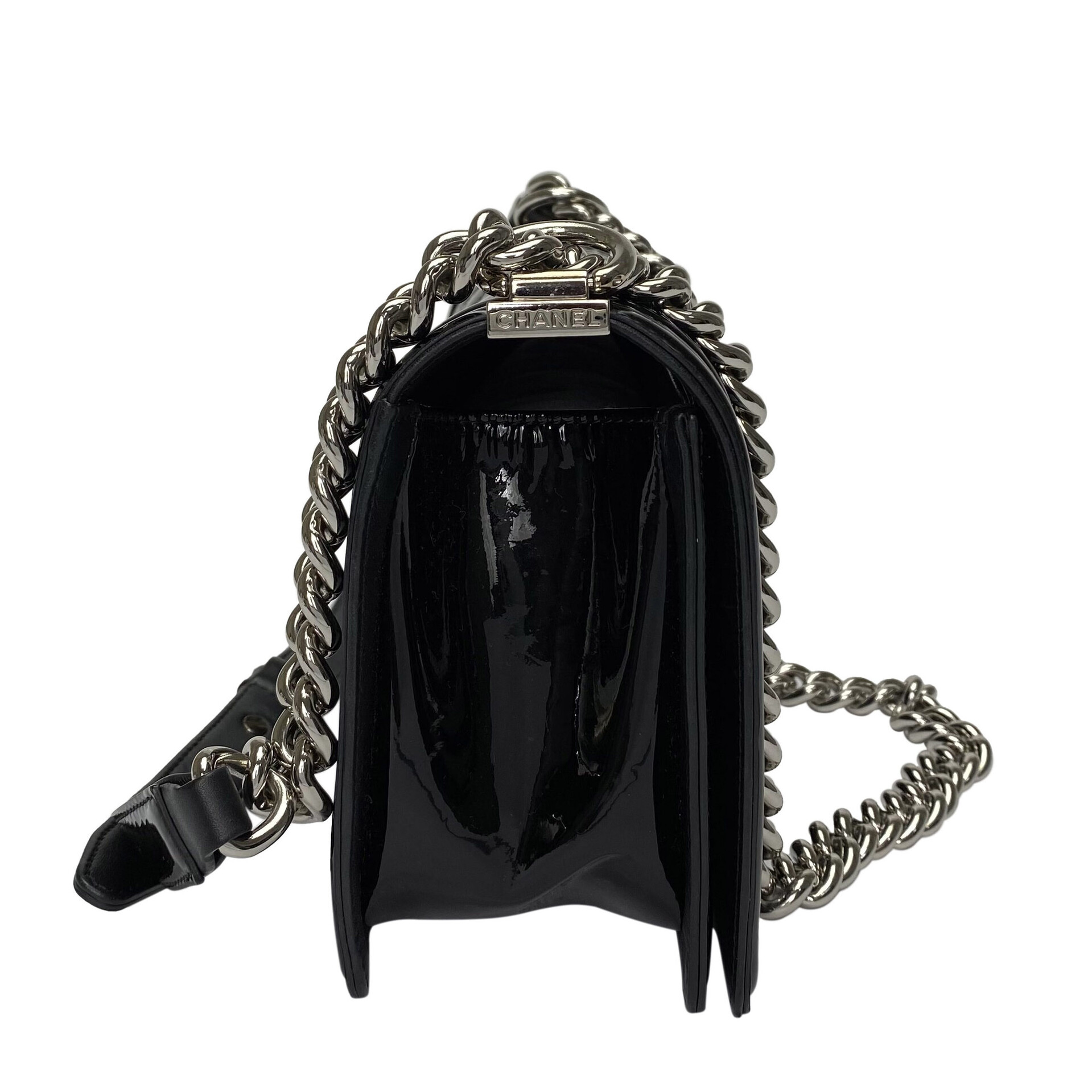 Bolsa Chanel Boy Verniz