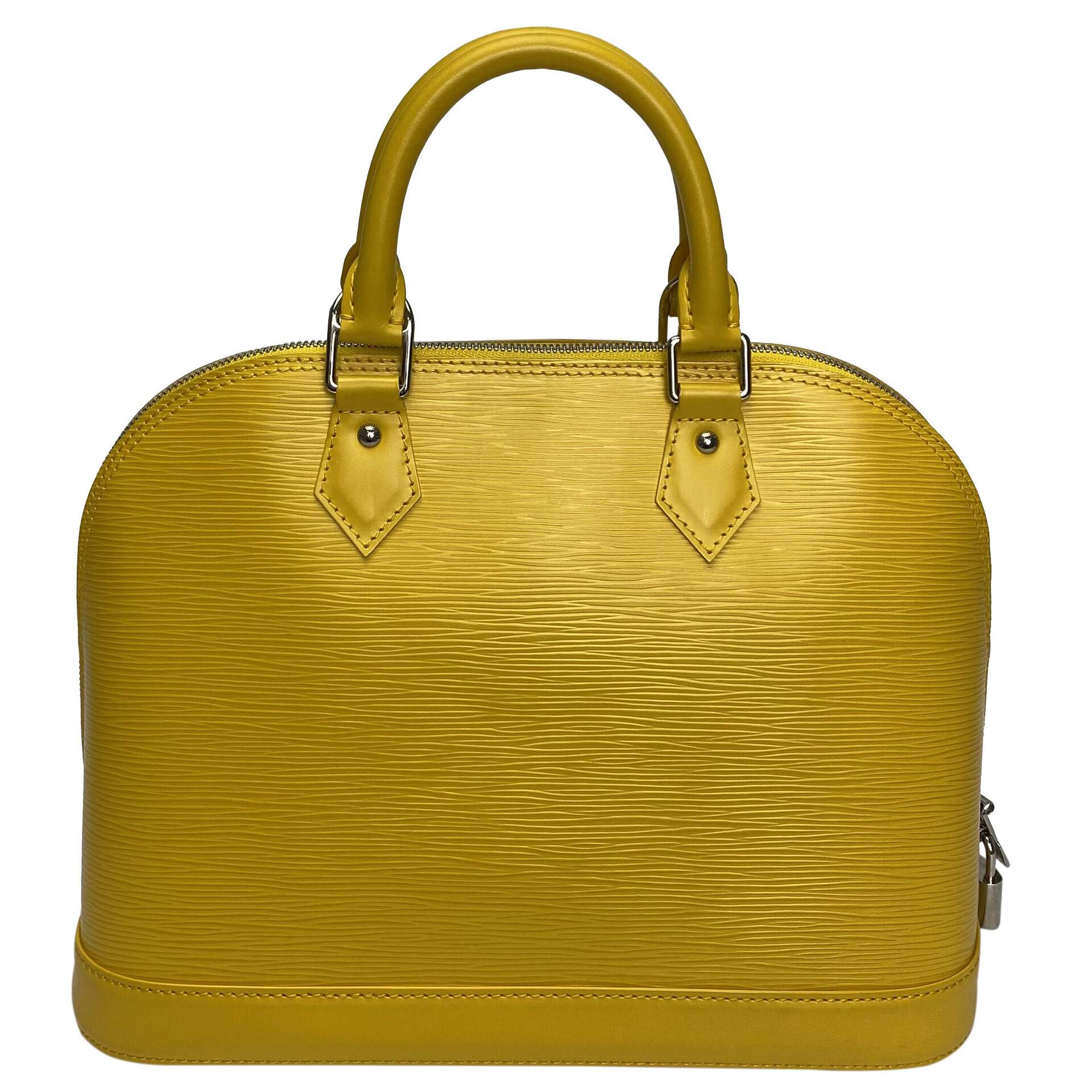 Bolsa Louis Vuitton Alma Couro Epi Amarela