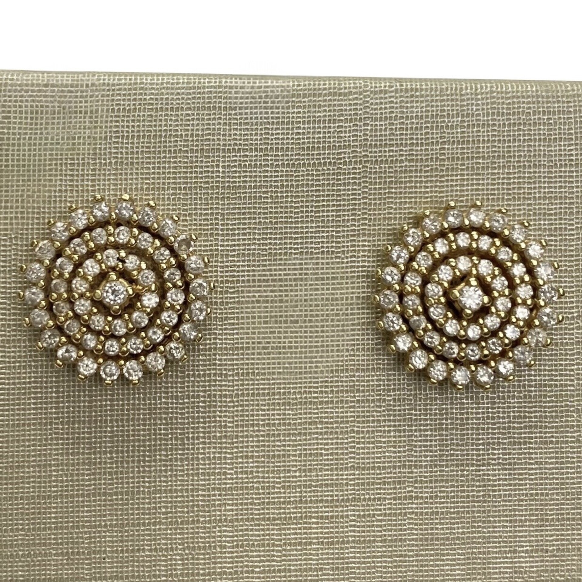 Par de Brincos Vivara Ouro Amarelo com Diamantes