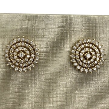 Par de Brincos Vivara Ouro Amarelo com Diamantes