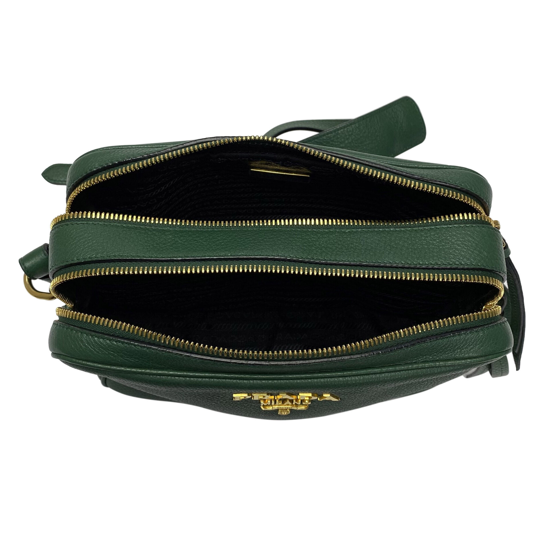 Bolsa Prada Crossbody Couro Verde