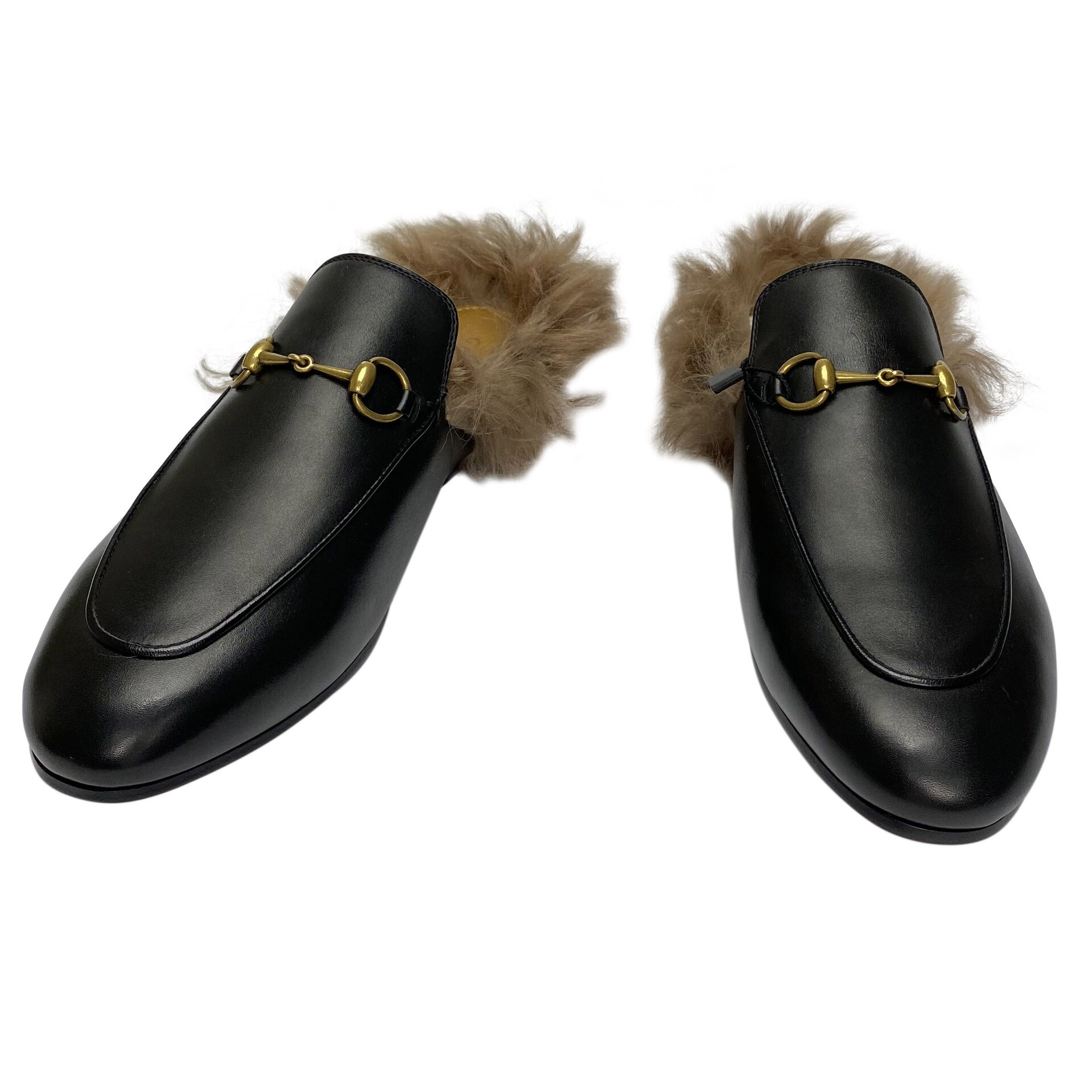 Mule Gucci Princetown Preto