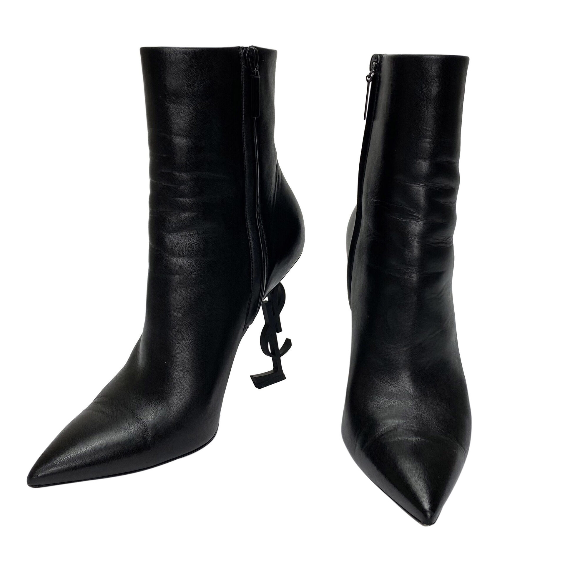 Bota Saint Laurent Opyum 105 Preta