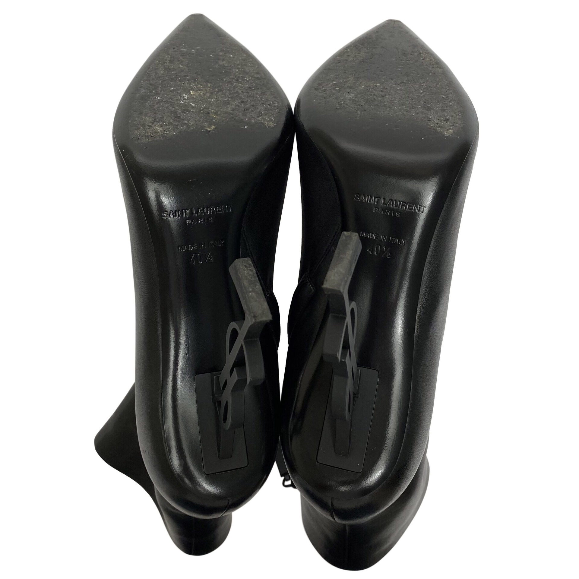 Bota Saint Laurent Opyum 105 Preta