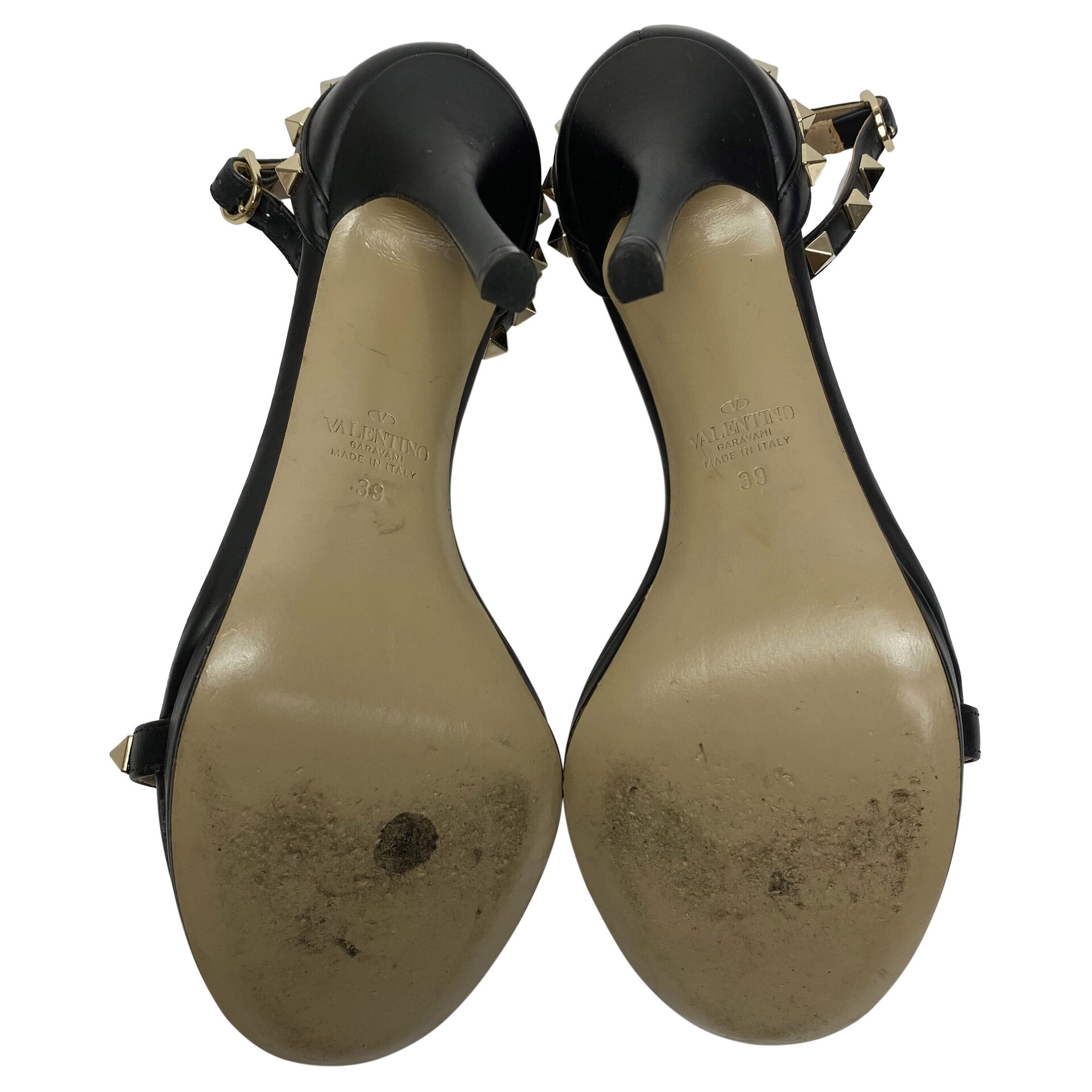 Sandália Valentino Garavani Rockstud Preta