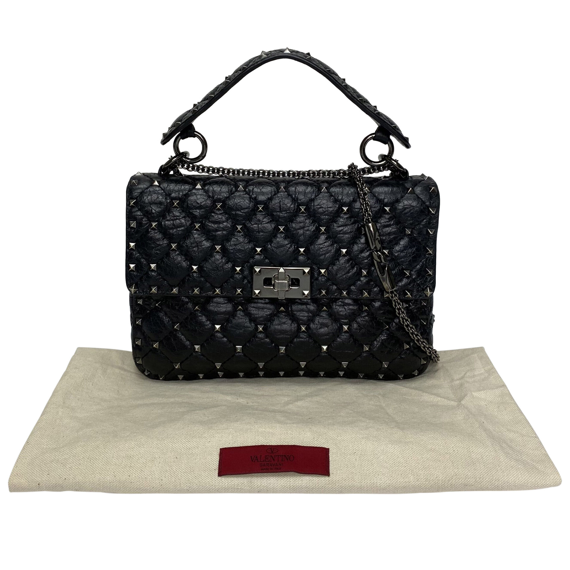 Bolsa Valentino Garavani Rockstud Preta