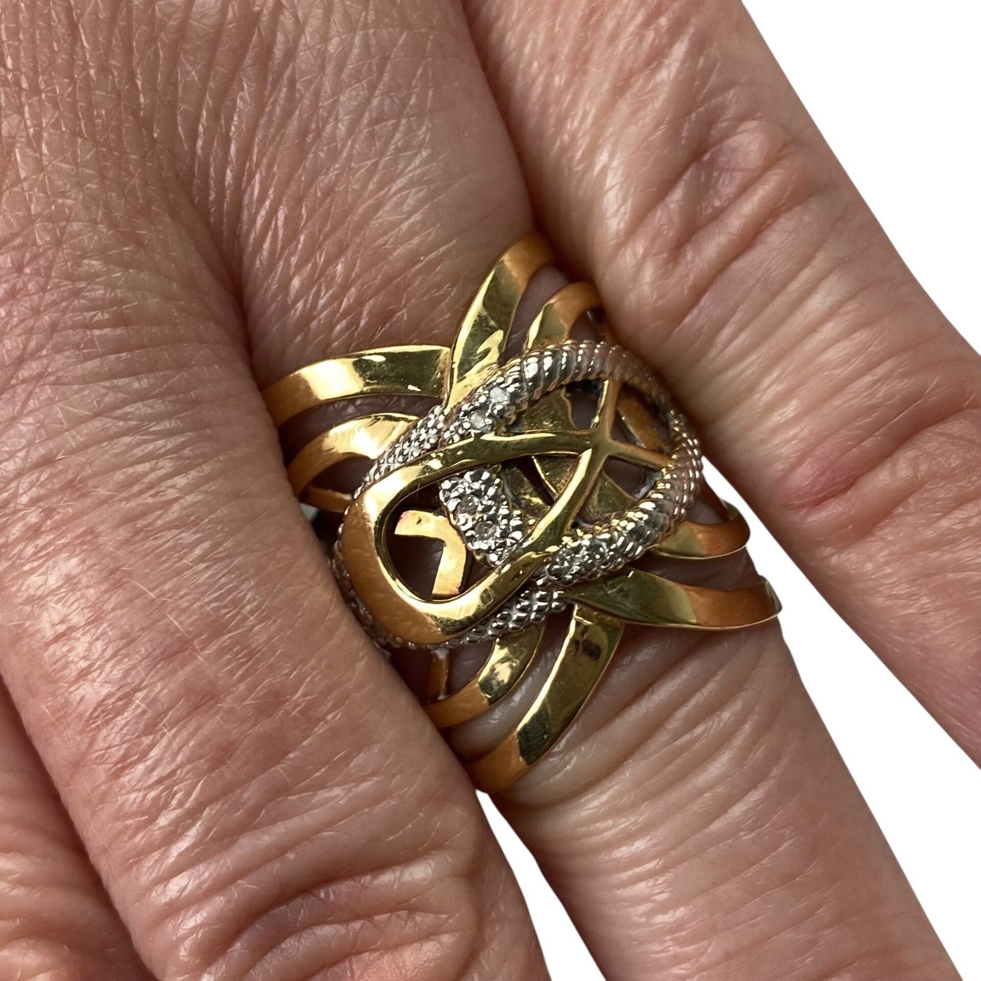 Anel Vivara Entrelace