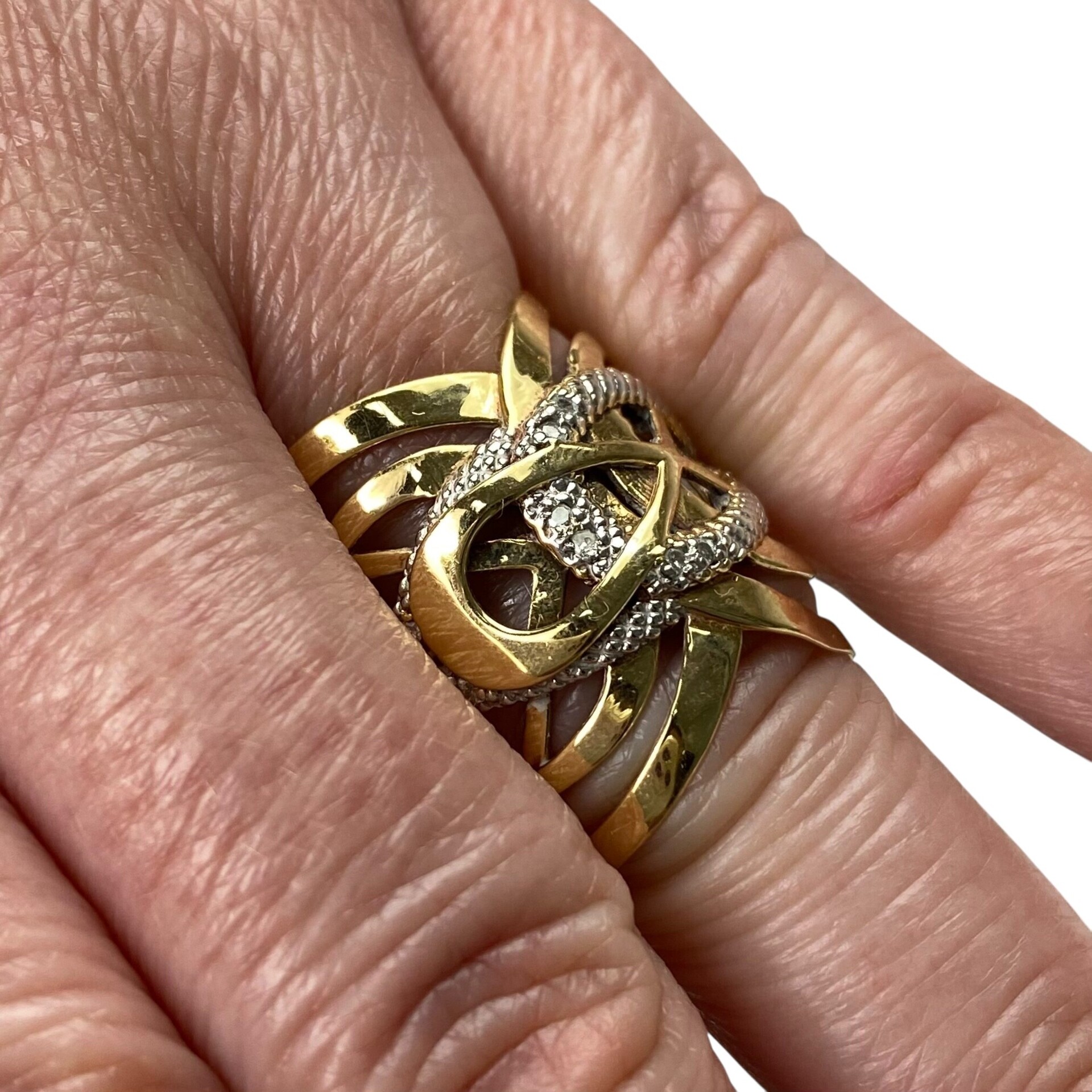 Anel Vivara Entrelace