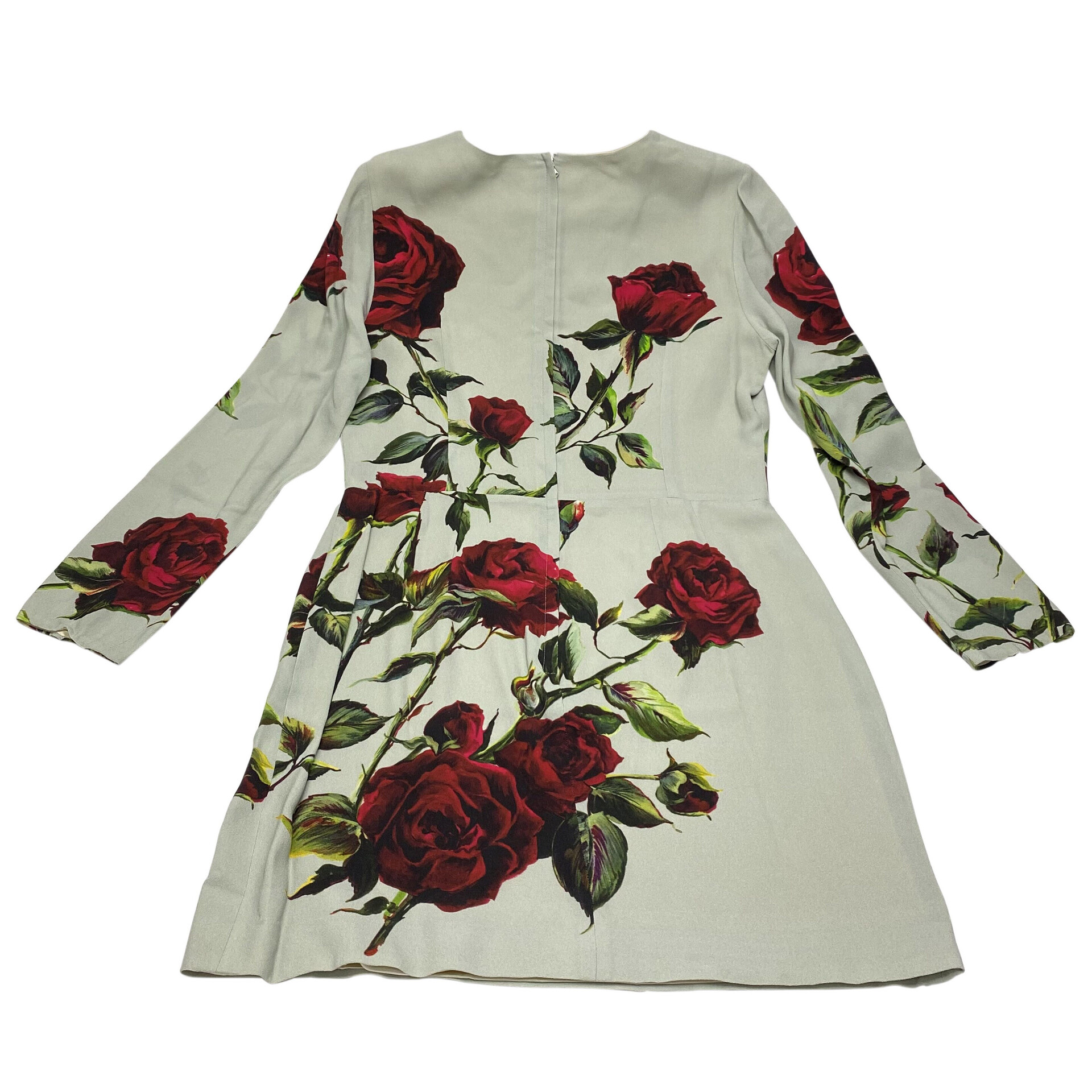 Vestido Dolce & Gabbana Estampa Rosas Vermelhas