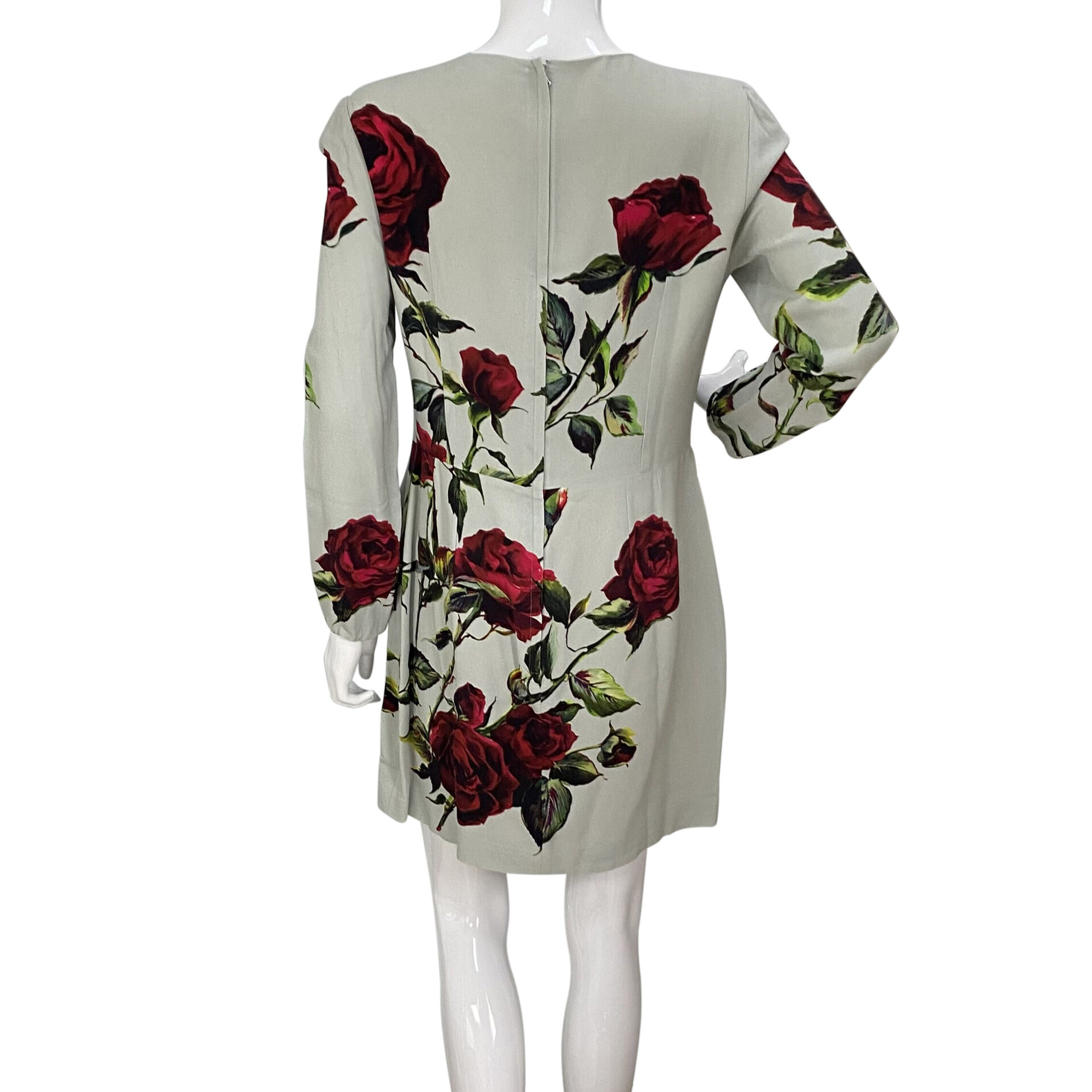 Vestido Dolce & Gabbana Estampa Rosas Vermelhas