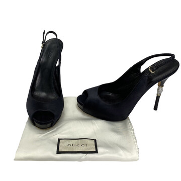 Peep Toe Gucci Preto