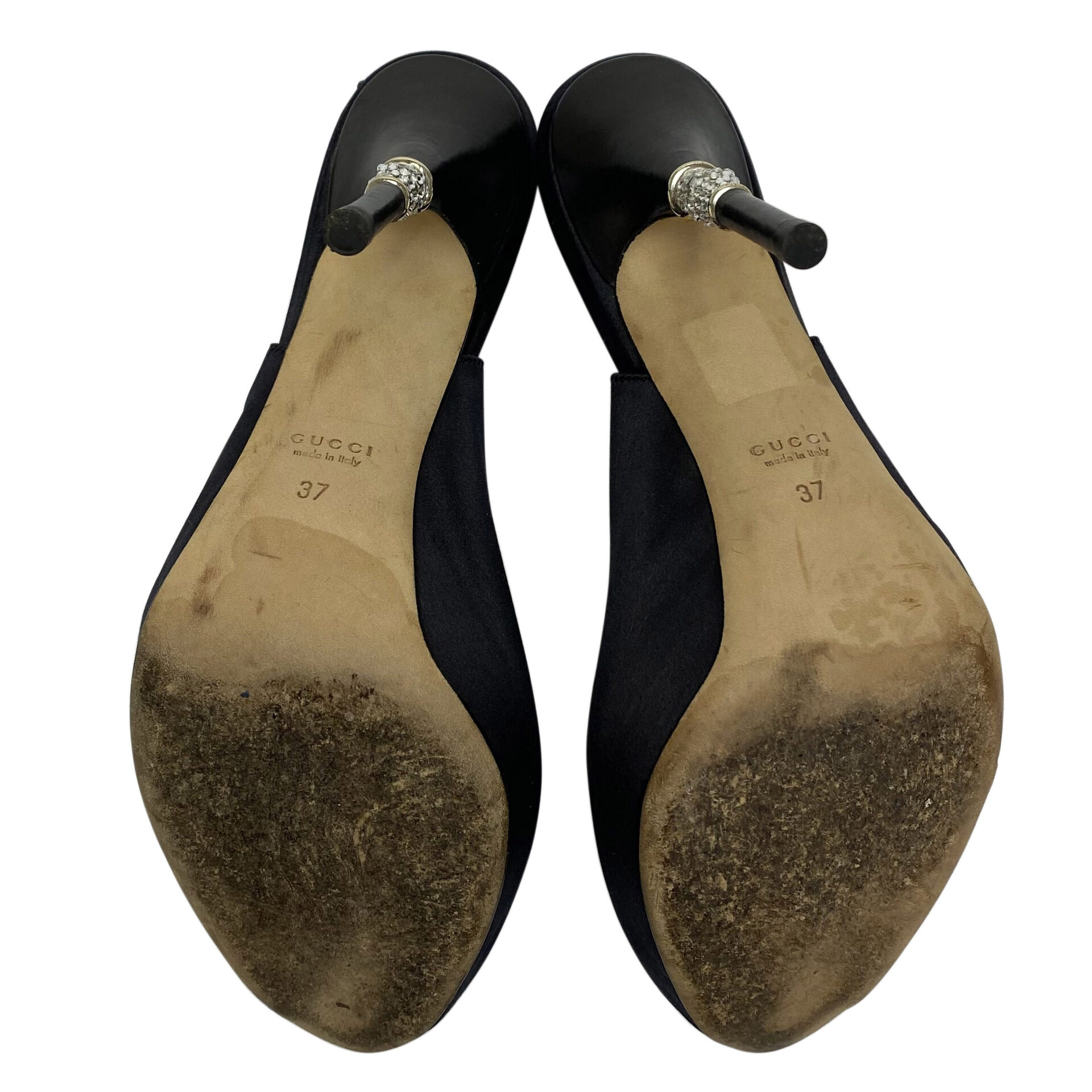 Peep Toe Gucci Preto