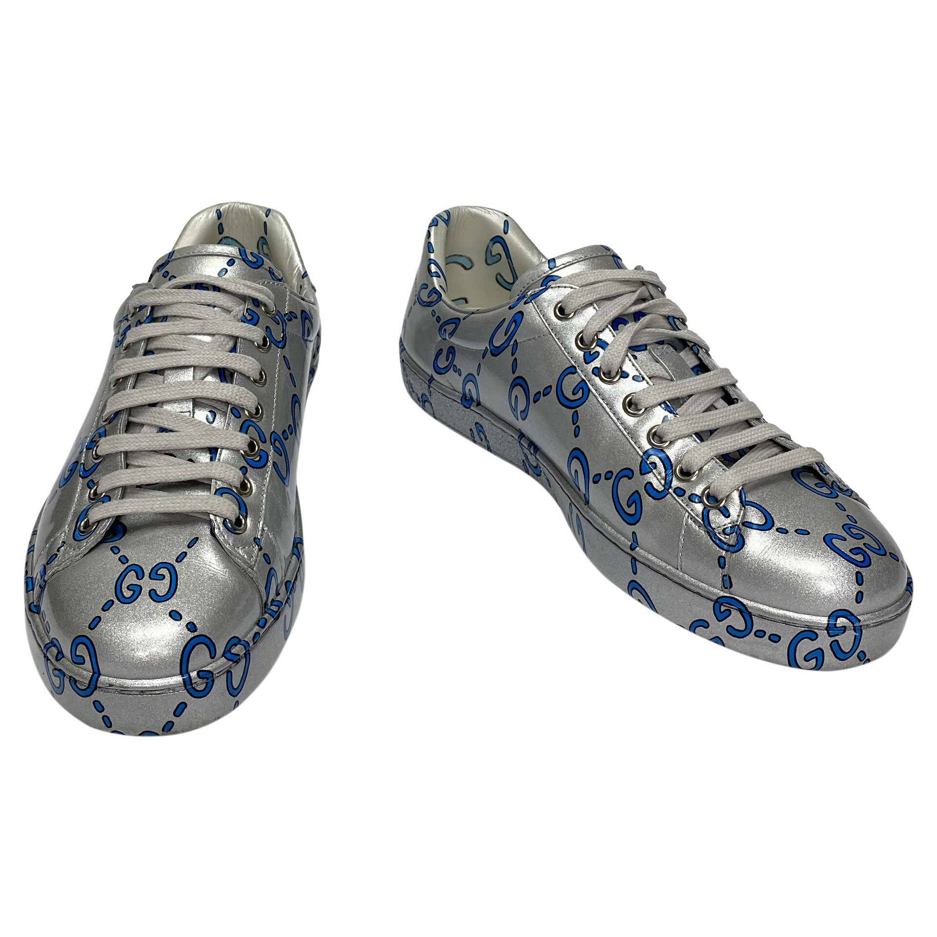 Tênis Gucci Ghost Ace Prata