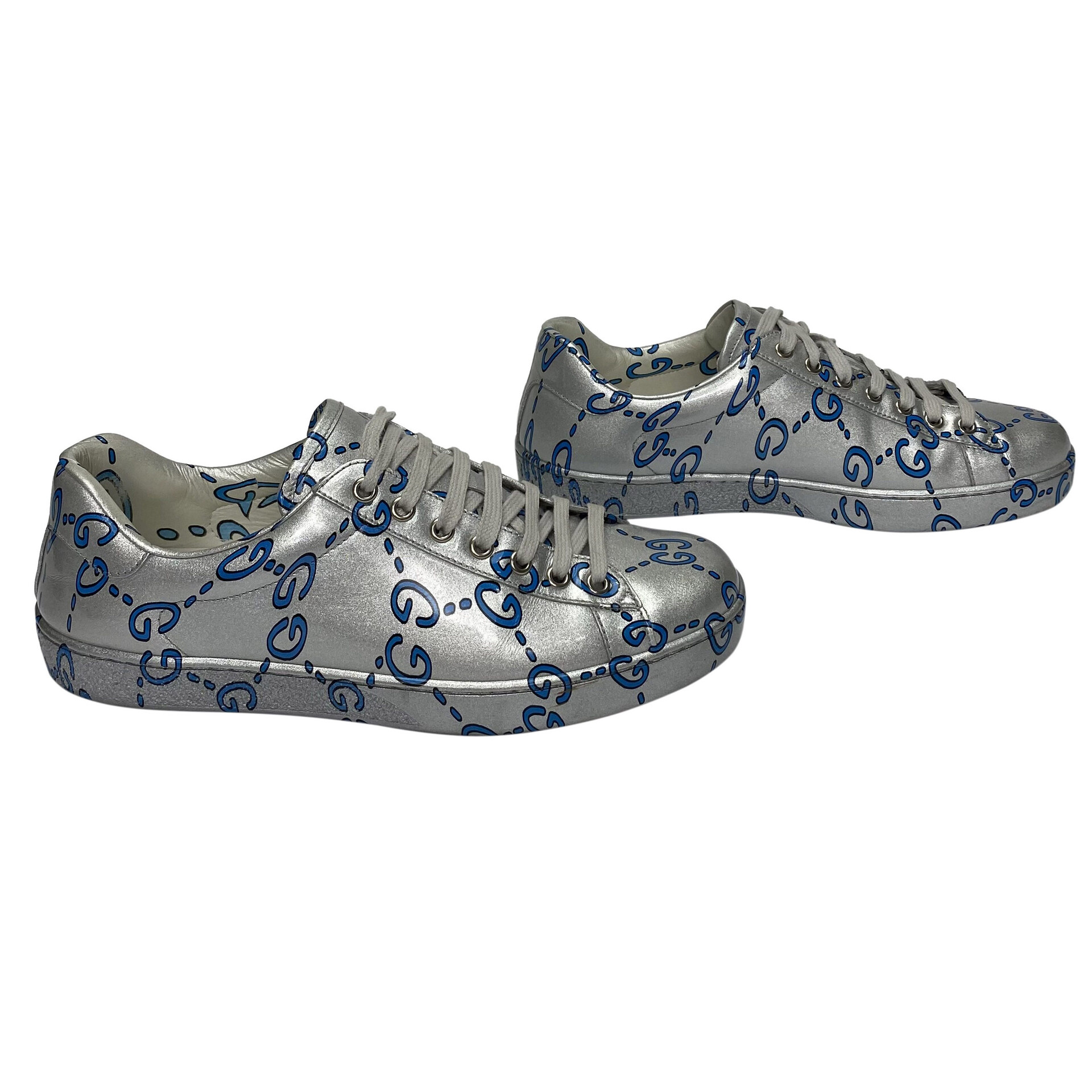 Tênis Gucci Ghost Ace Prata