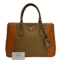 Bolsa Prada Galleria Couro Saffiano Bicolor