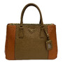 Bolsa Prada Galleria Couro Saffiano Bicolor