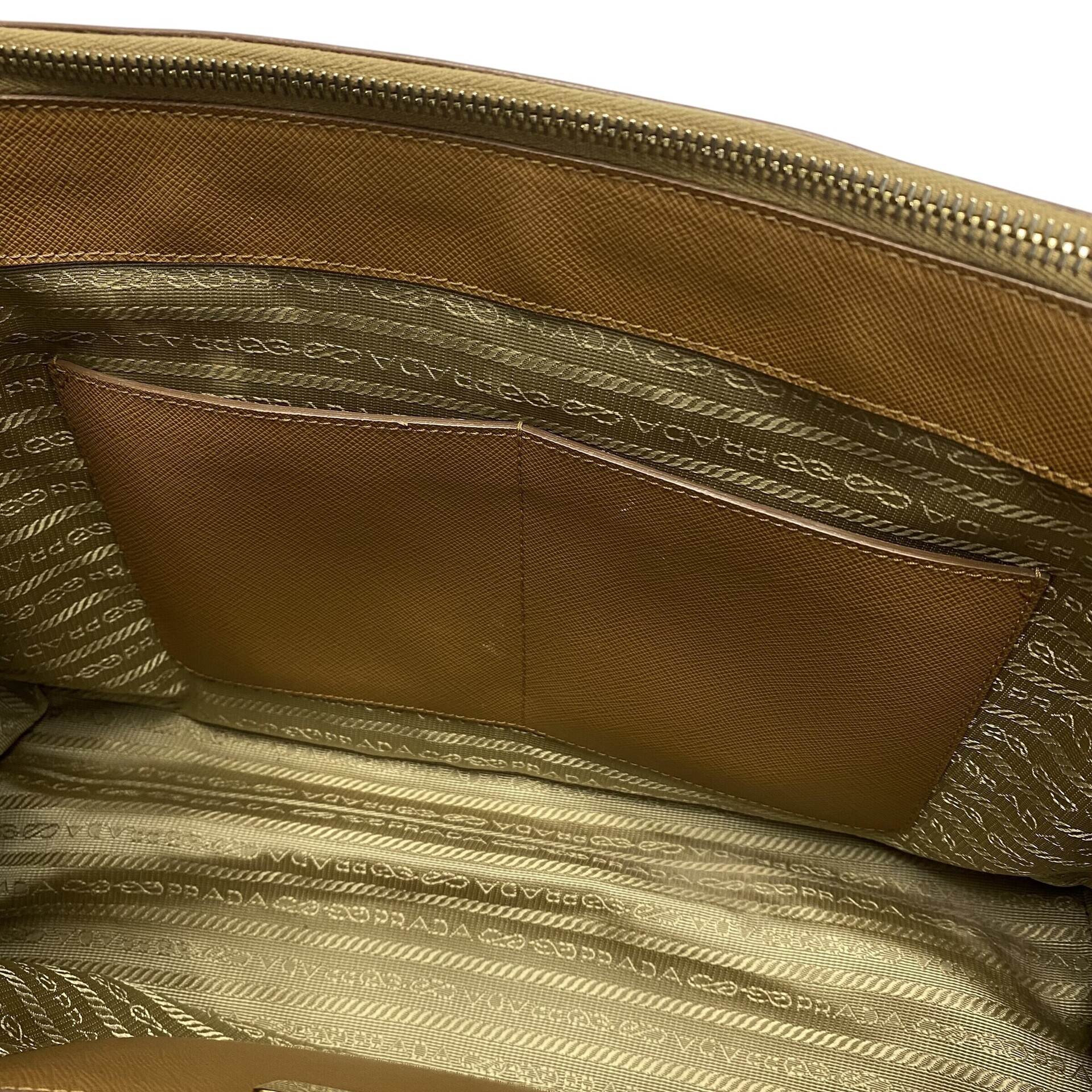 Bolsa Prada Galleria Couro Saffiano Bicolor