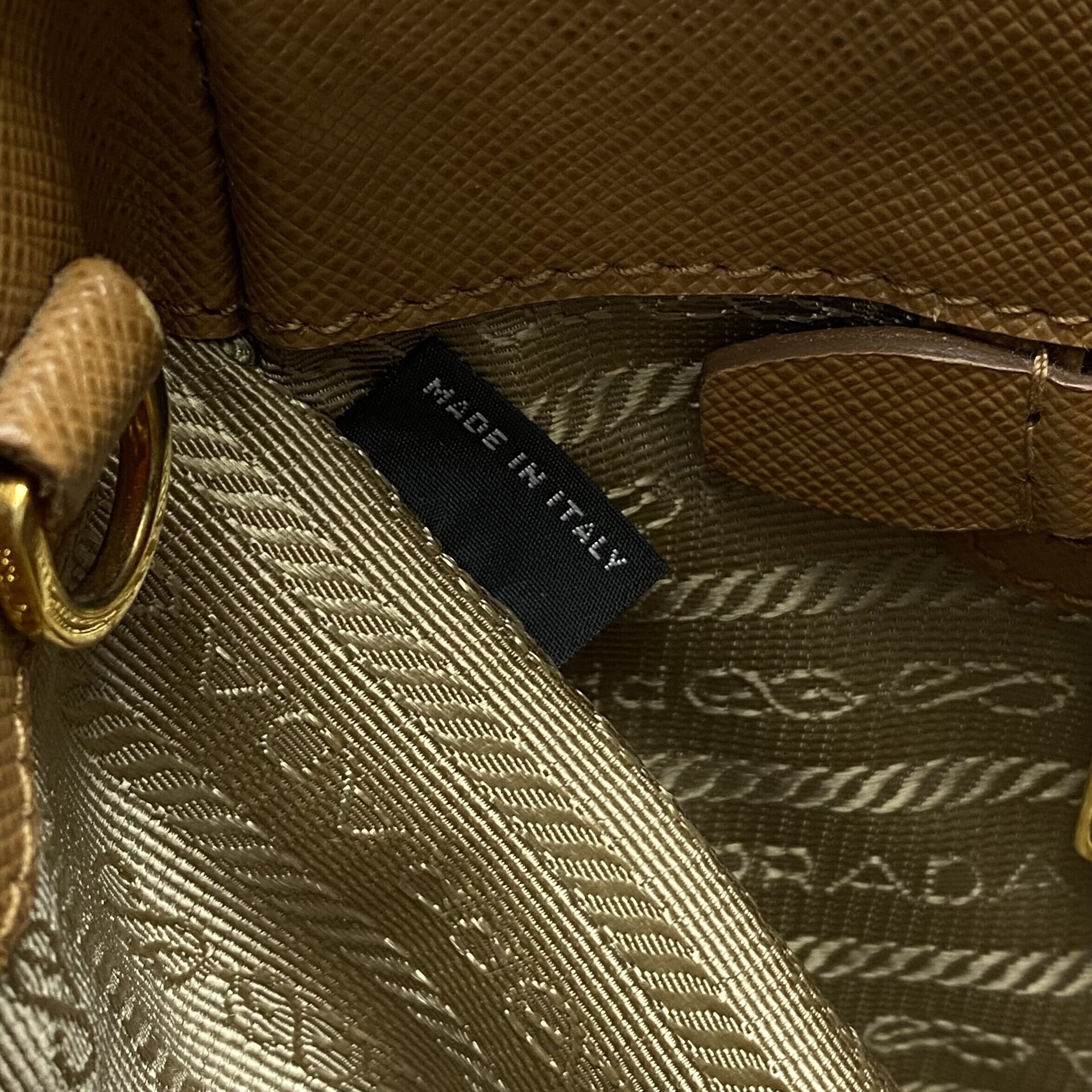 Bolsa Prada Galleria Couro Saffiano Bicolor