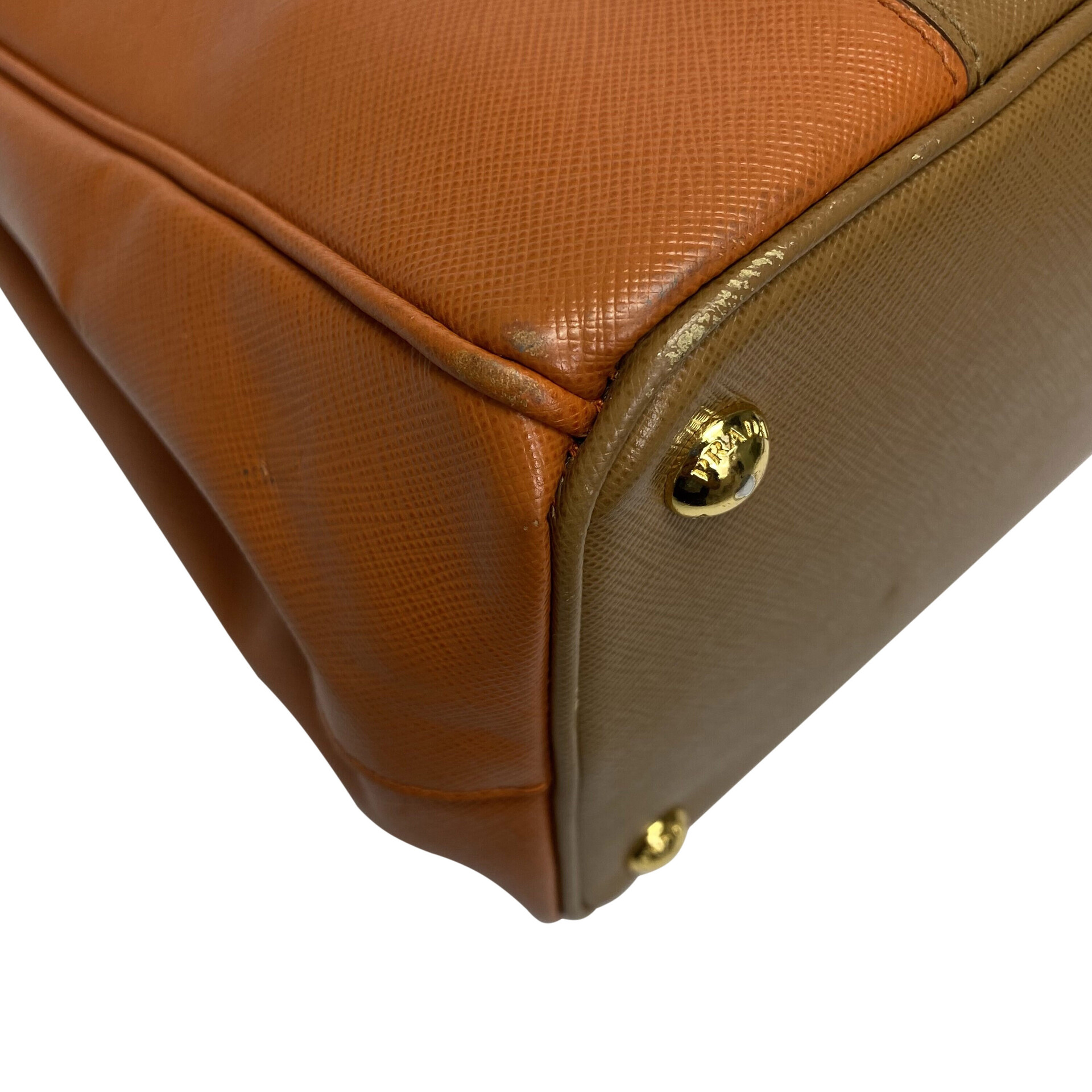 Bolsa Prada Galleria Couro Saffiano Bicolor