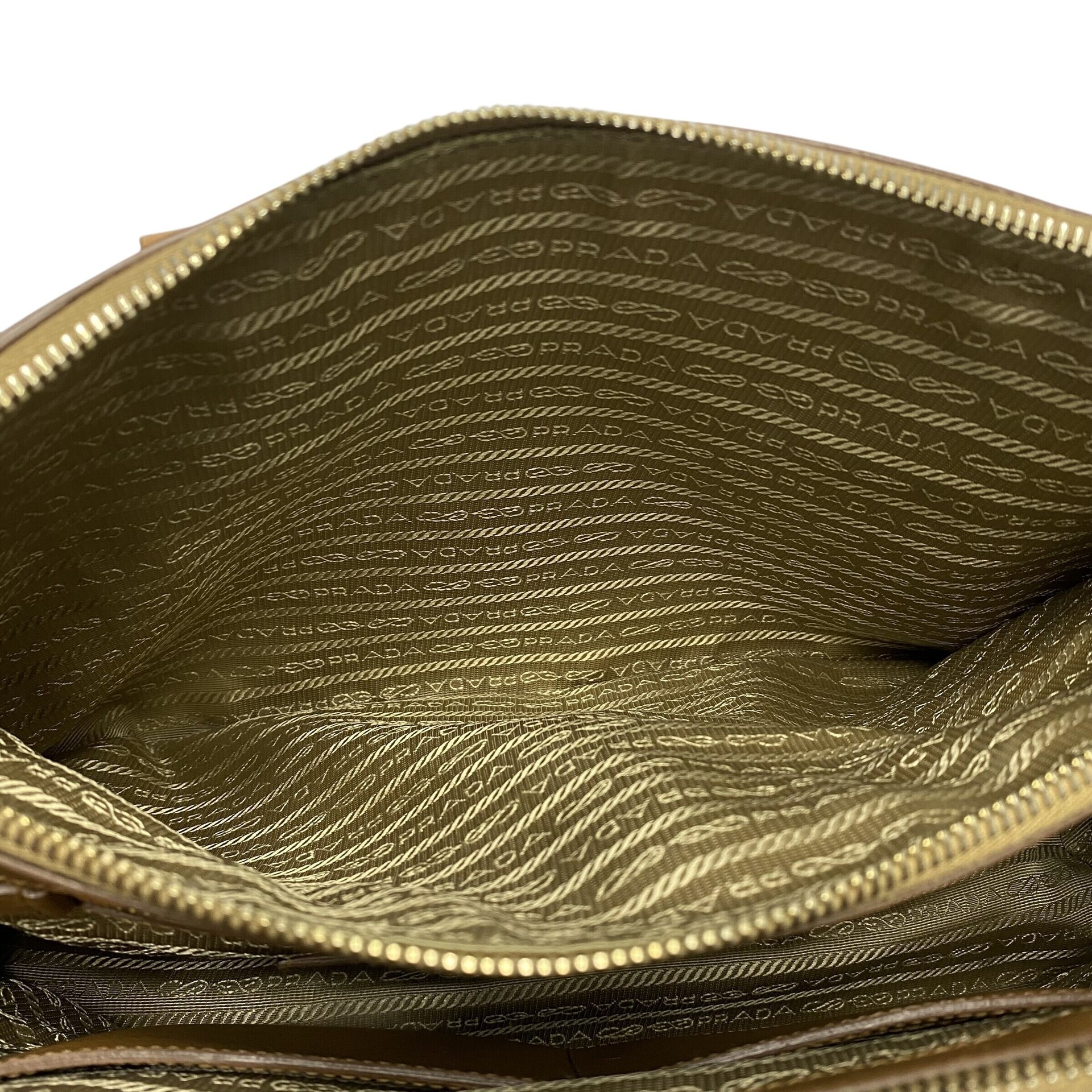 Bolsa Prada Galleria Couro Saffiano Bicolor