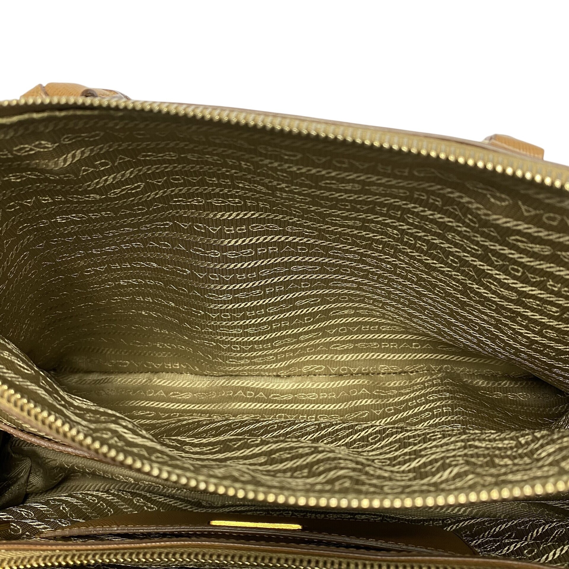 Bolsa Prada Galleria Couro Saffiano Bicolor