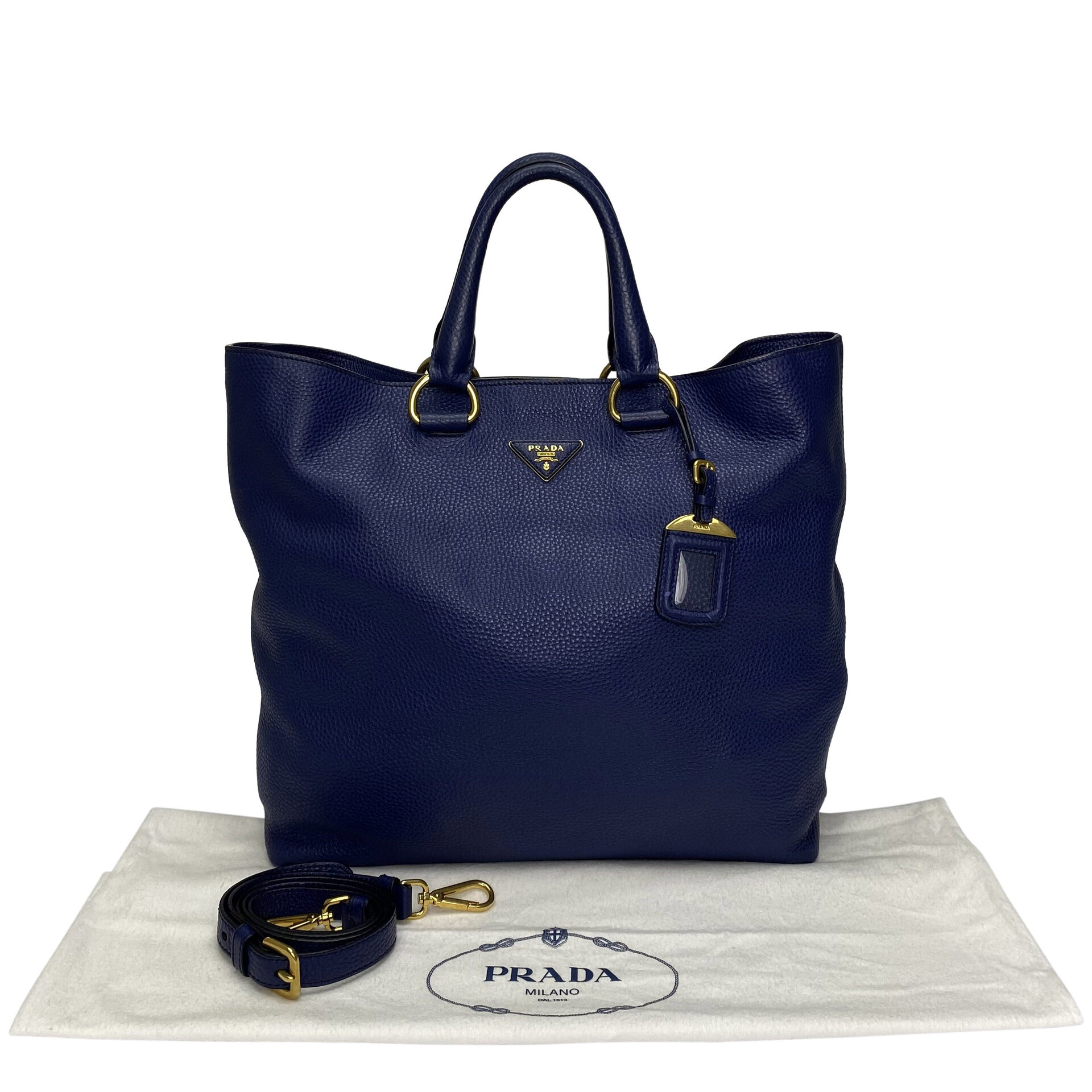Bolsa Prada Couro Azul
