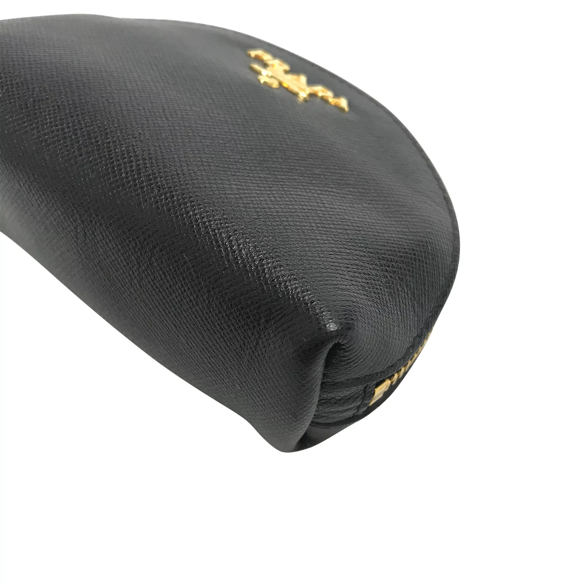 Porta-moedas Prada Couro Saffiano Preto