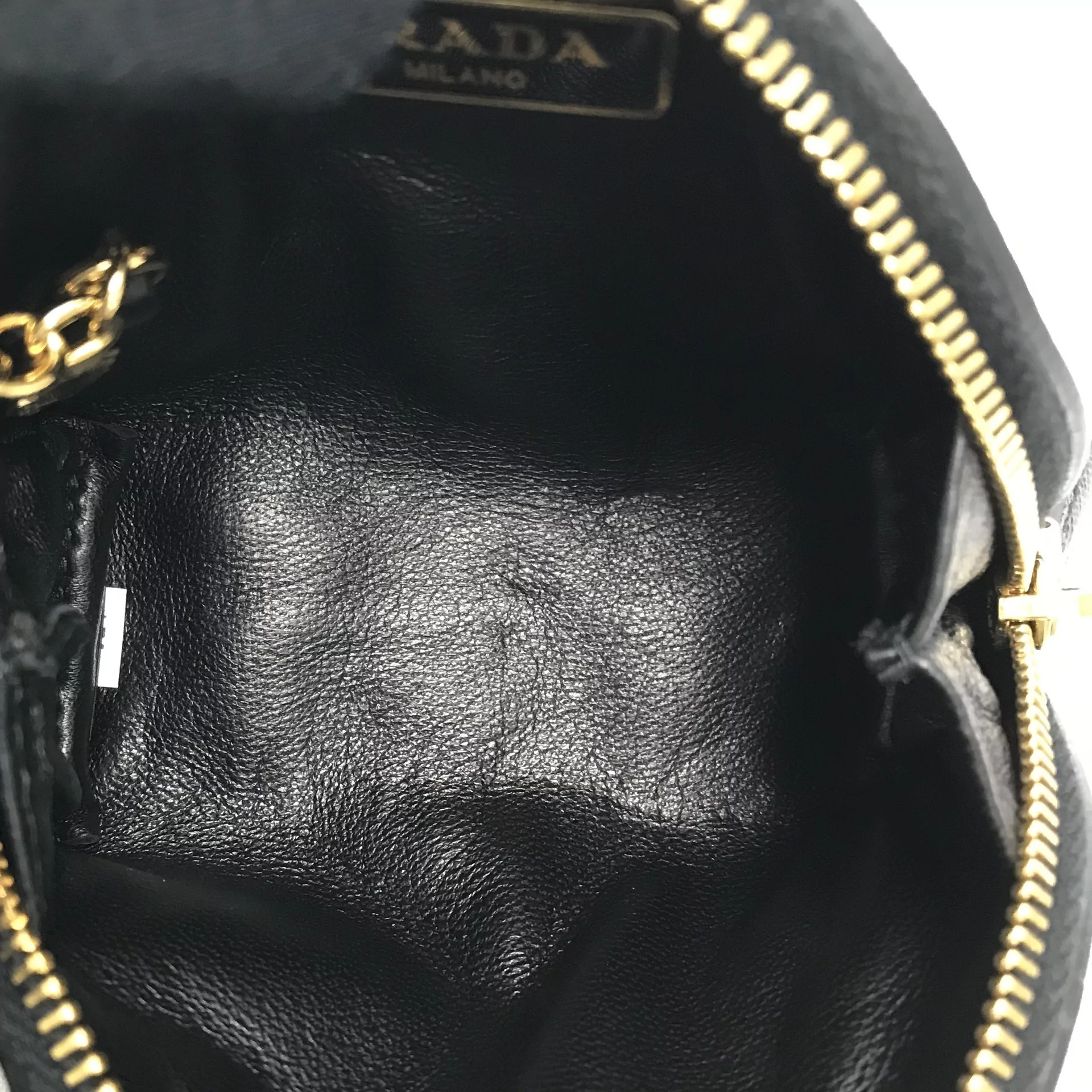 Porta-moedas Prada Couro Saffiano Preto