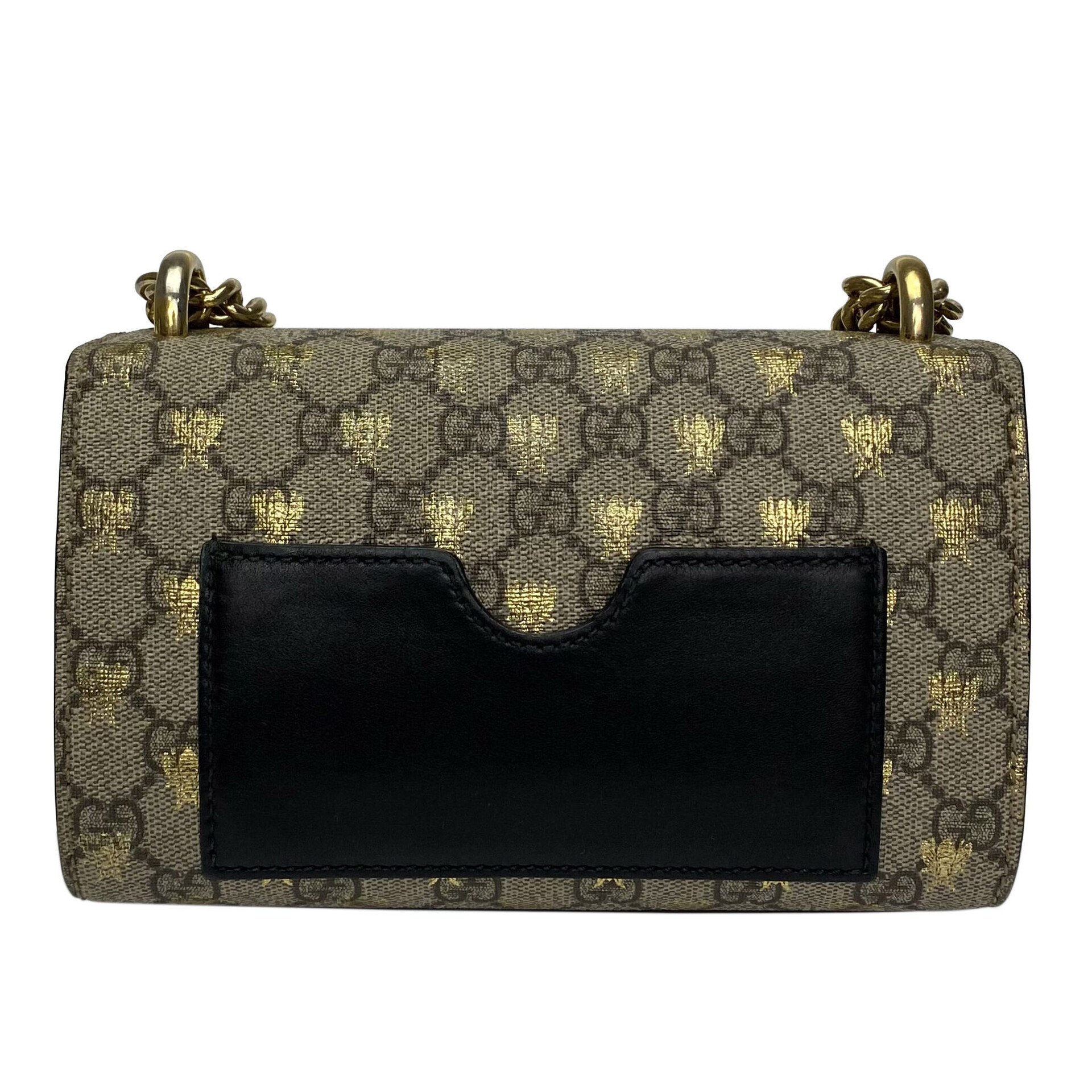 Bolsa Gucci Padlock Bee GG Supreme