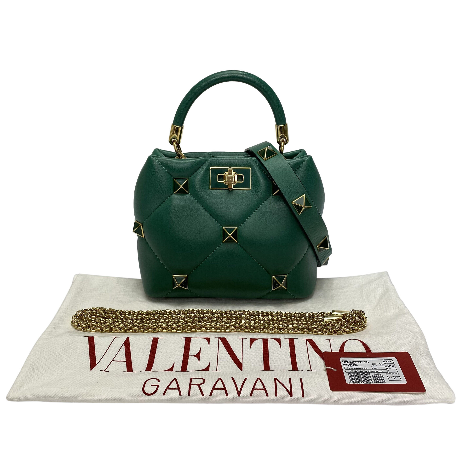 Bolsa Valentino Garavani Roman Stud Verde