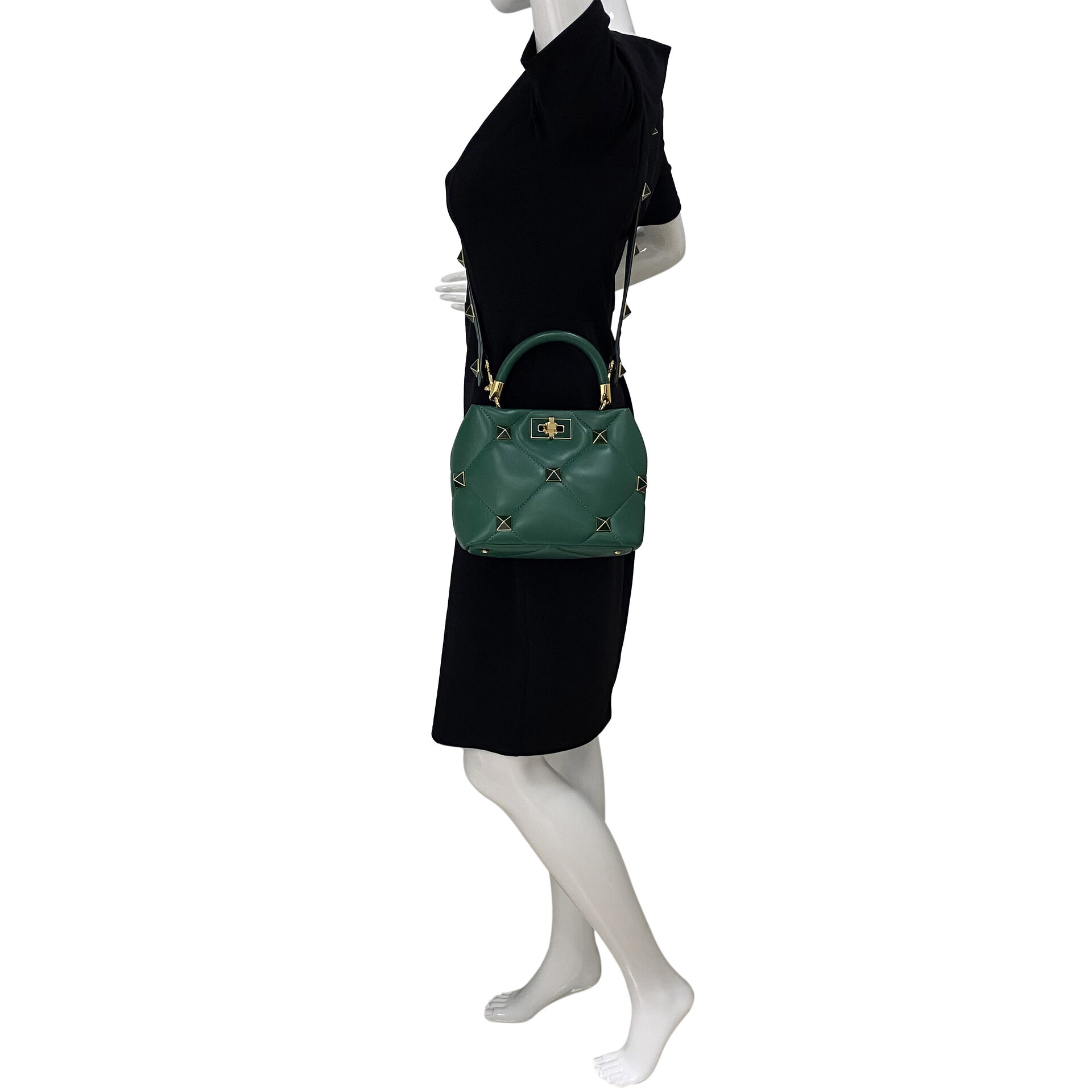 Bolsa Valentino Garavani Roman Stud Verde