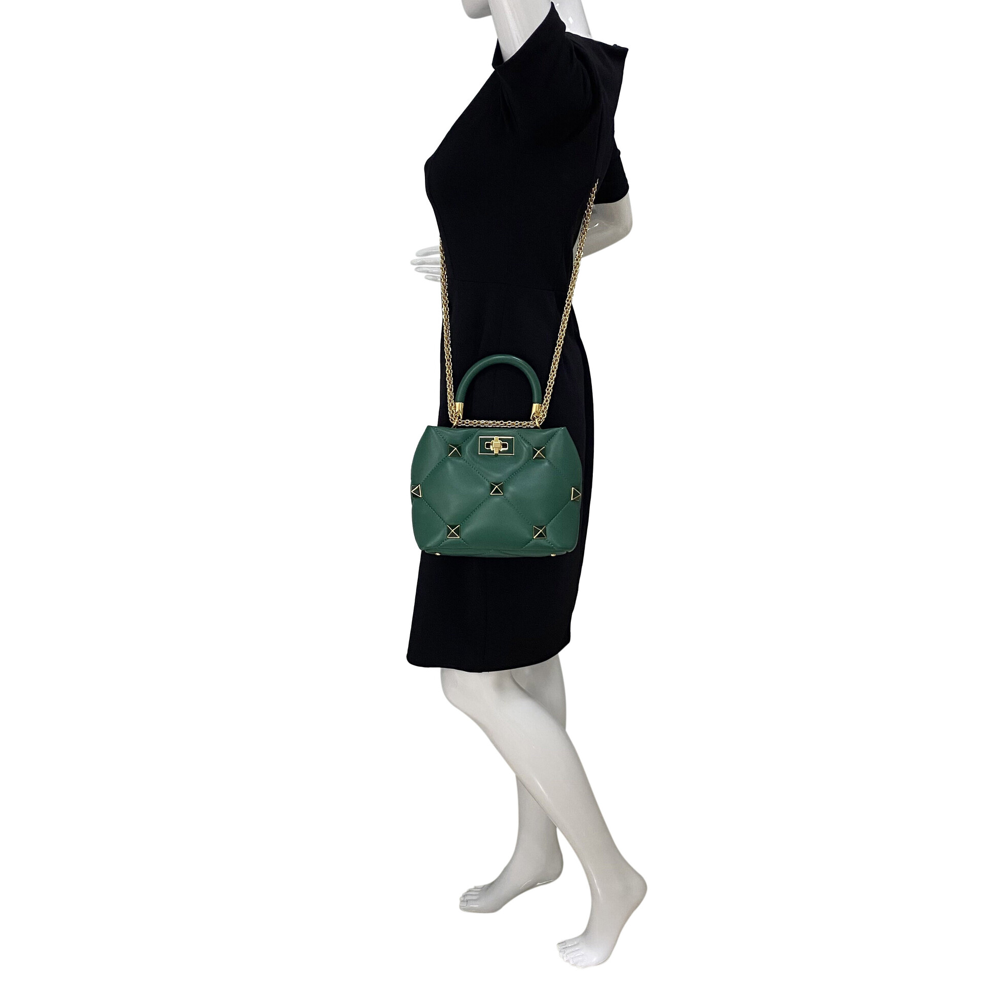 Bolsa Valentino Garavani Roman Stud Verde