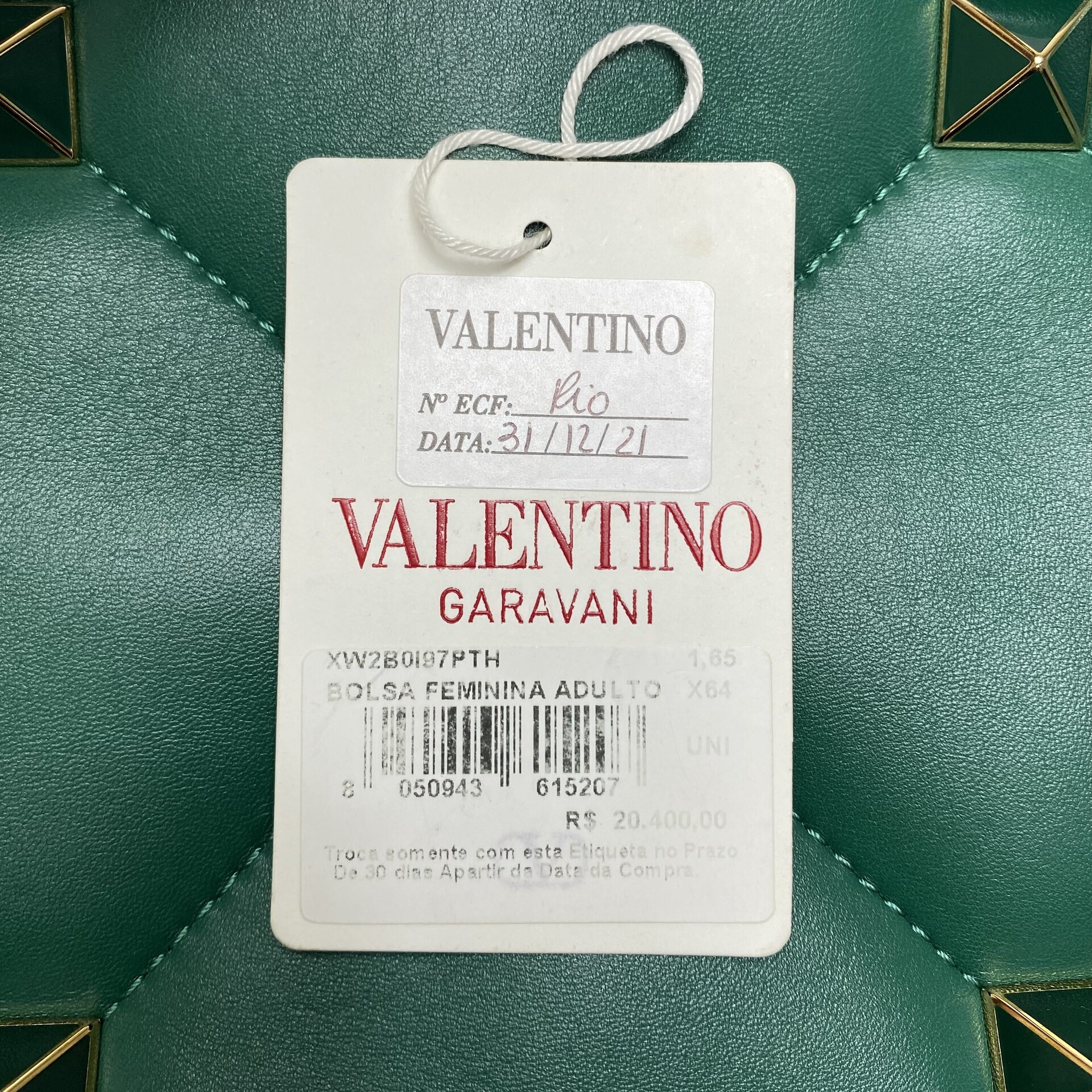 Bolsa Valentino Garavani Roman Stud Verde