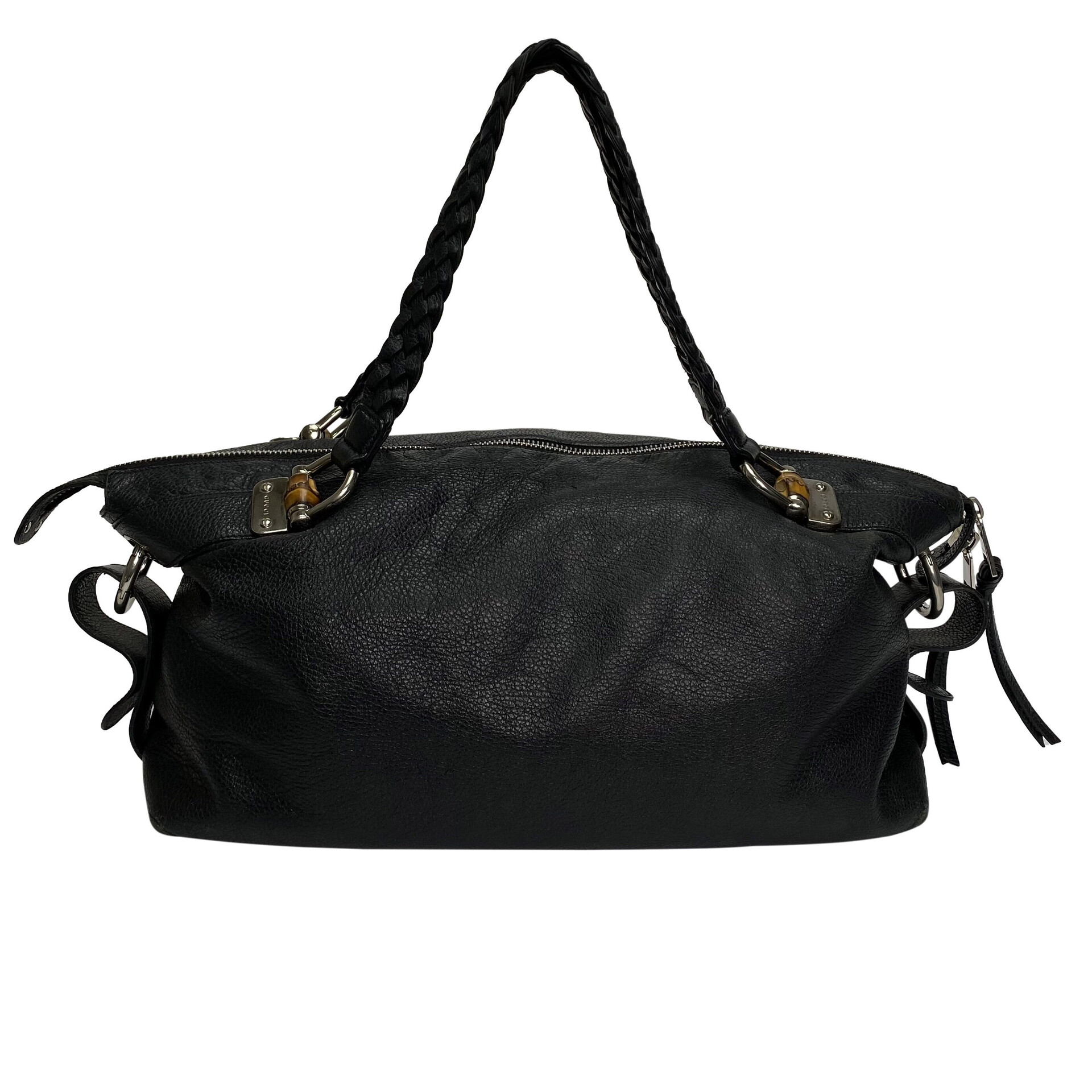 Bolsa Gucci Bamboo Bar Preta