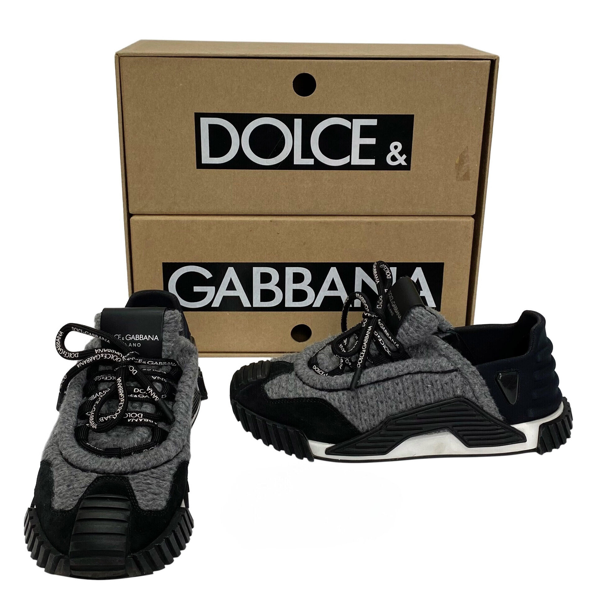 Tênis Dolce & Gabbana NS1 Cinza e Preto