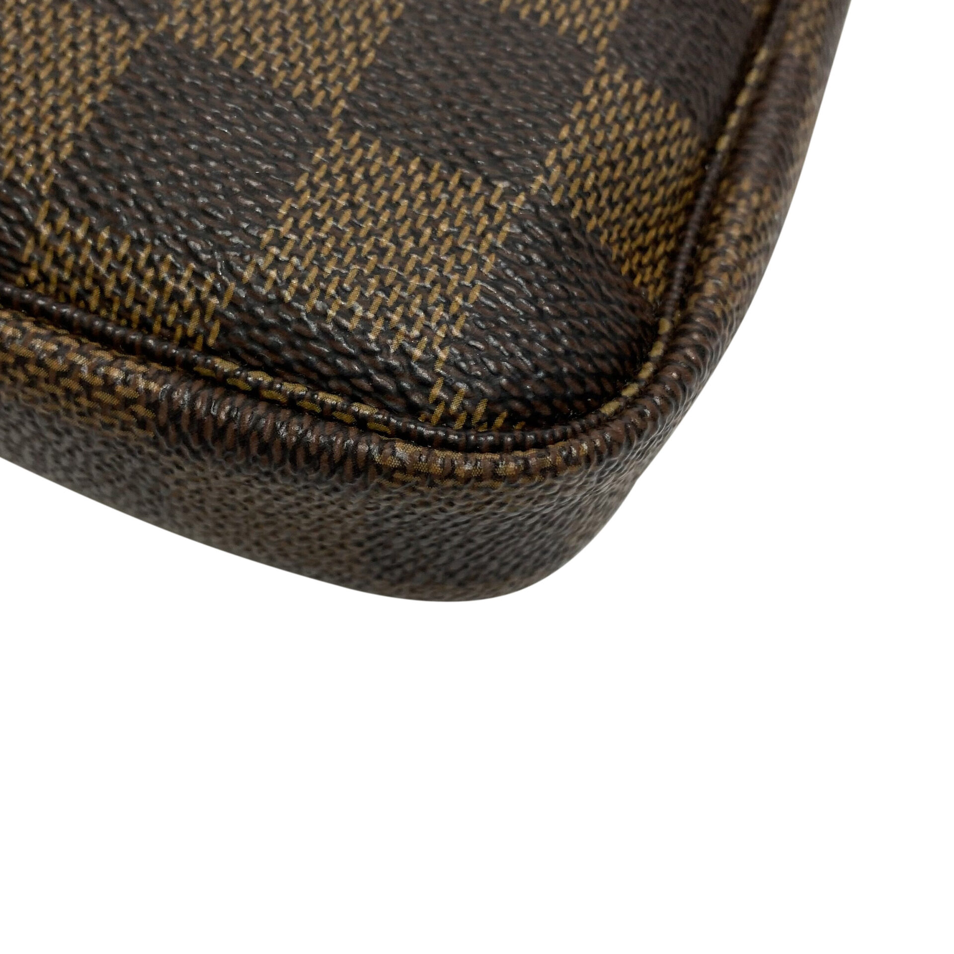 Bolsa Louis Vuitton Mini Pochette Acessoires Damier Ebene
