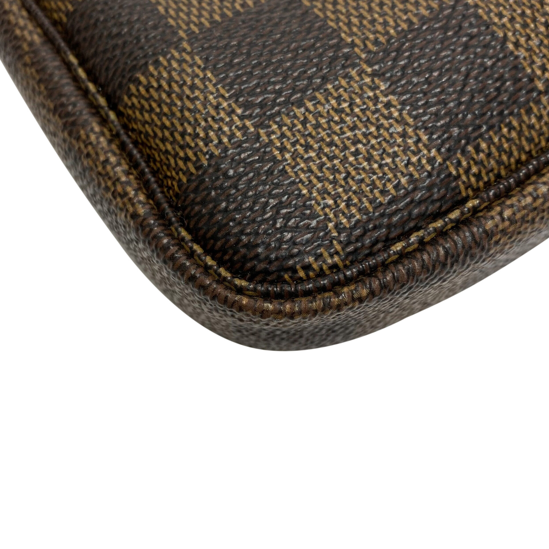 Bolsa Louis Vuitton Mini Pochette Acessoires Damier Ebene