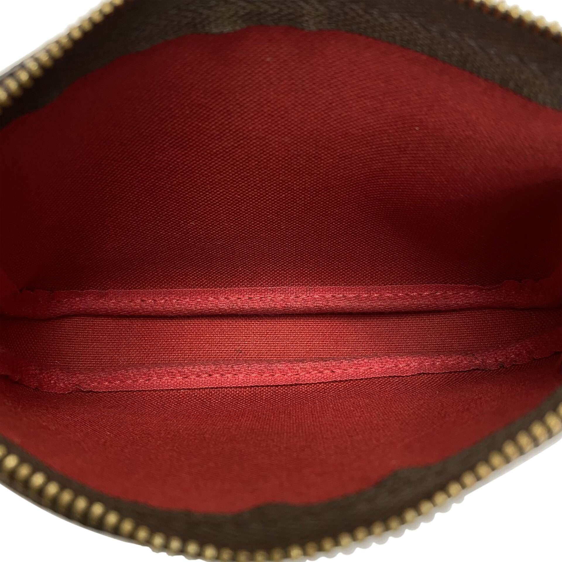 Bolsa Louis Vuitton Mini Pochette Acessoires Damier Ebene