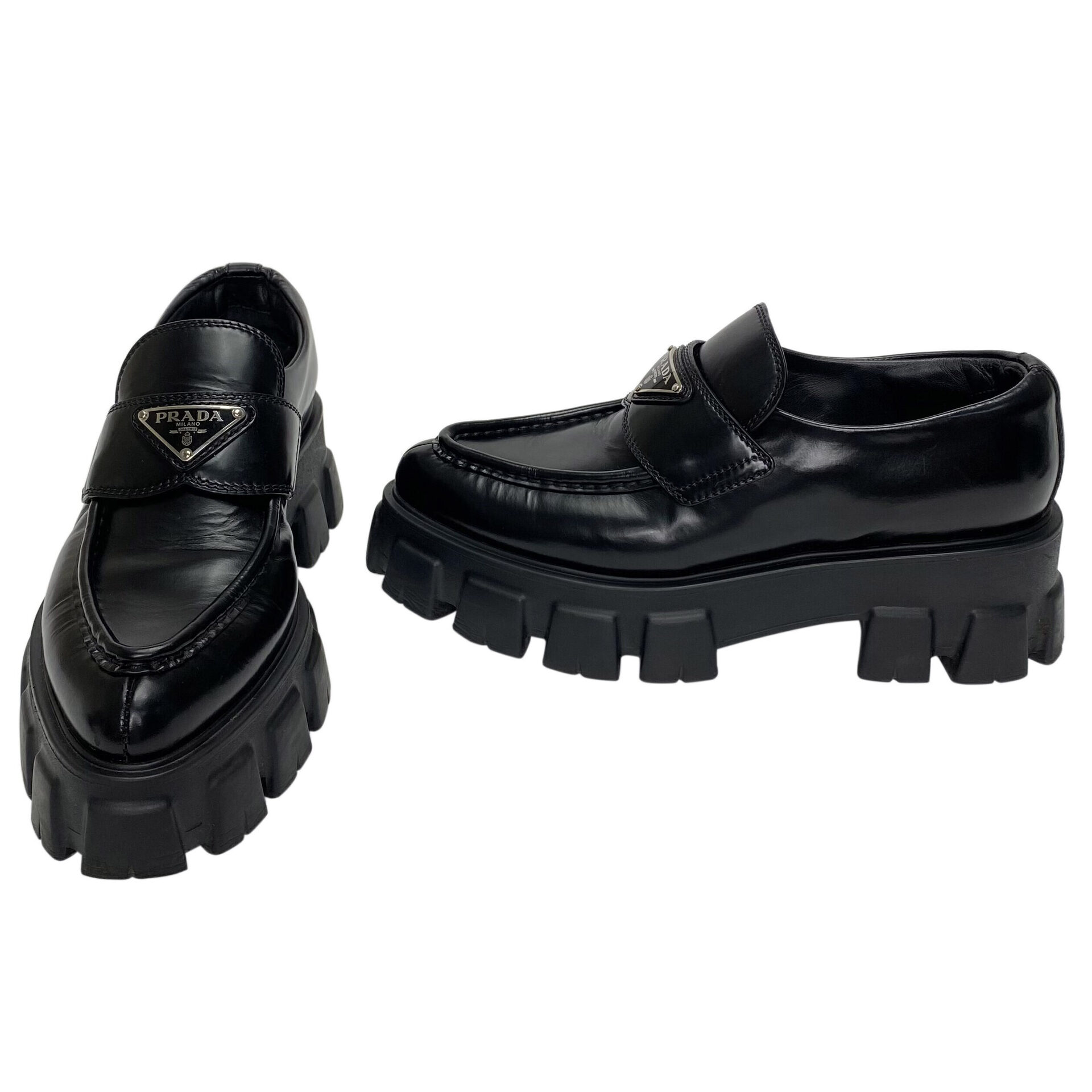 Mocassim Prada Monolith Preto