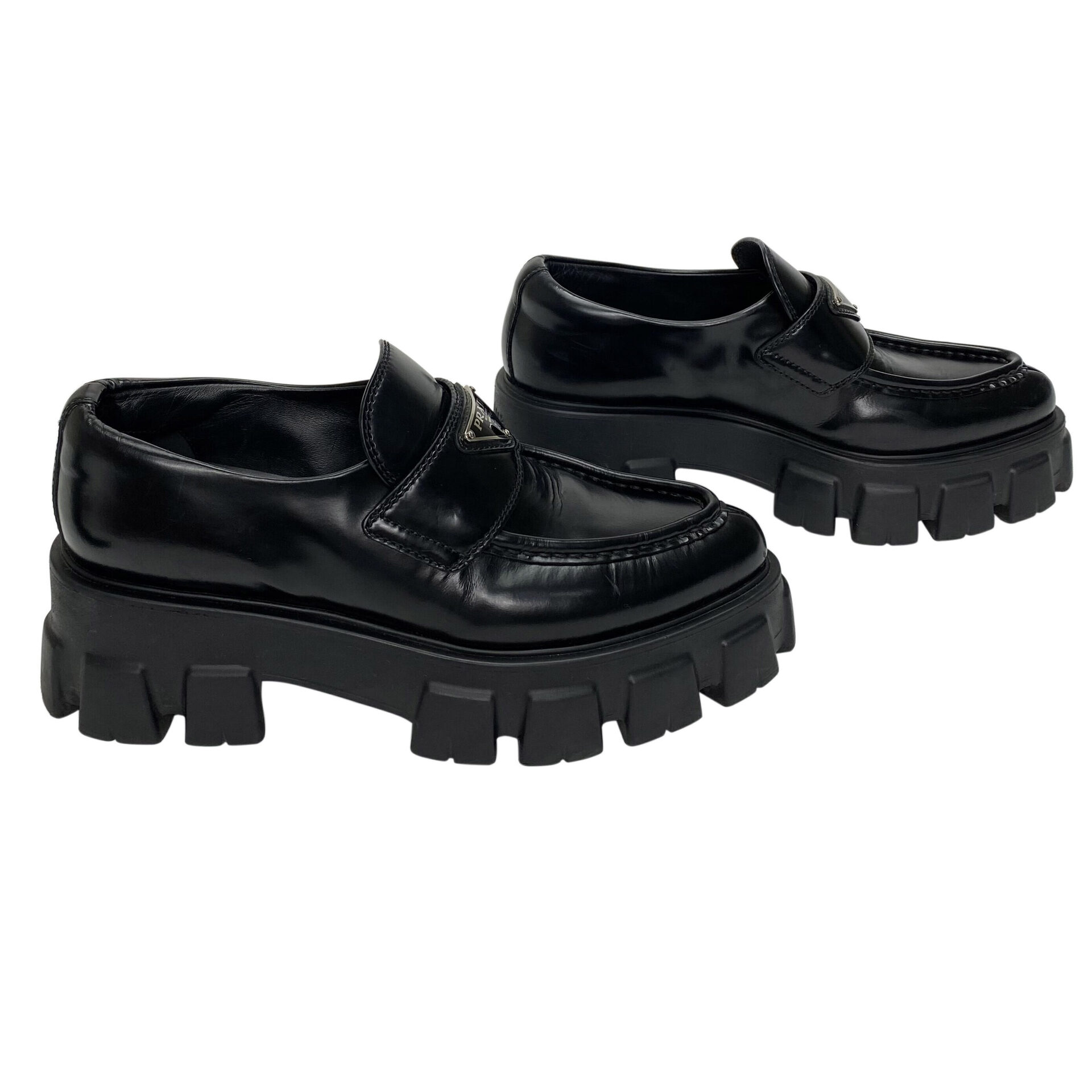 Mocassim Prada Monolith Preto