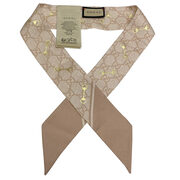 Lenço Gucci Twilly Monograma Rosa