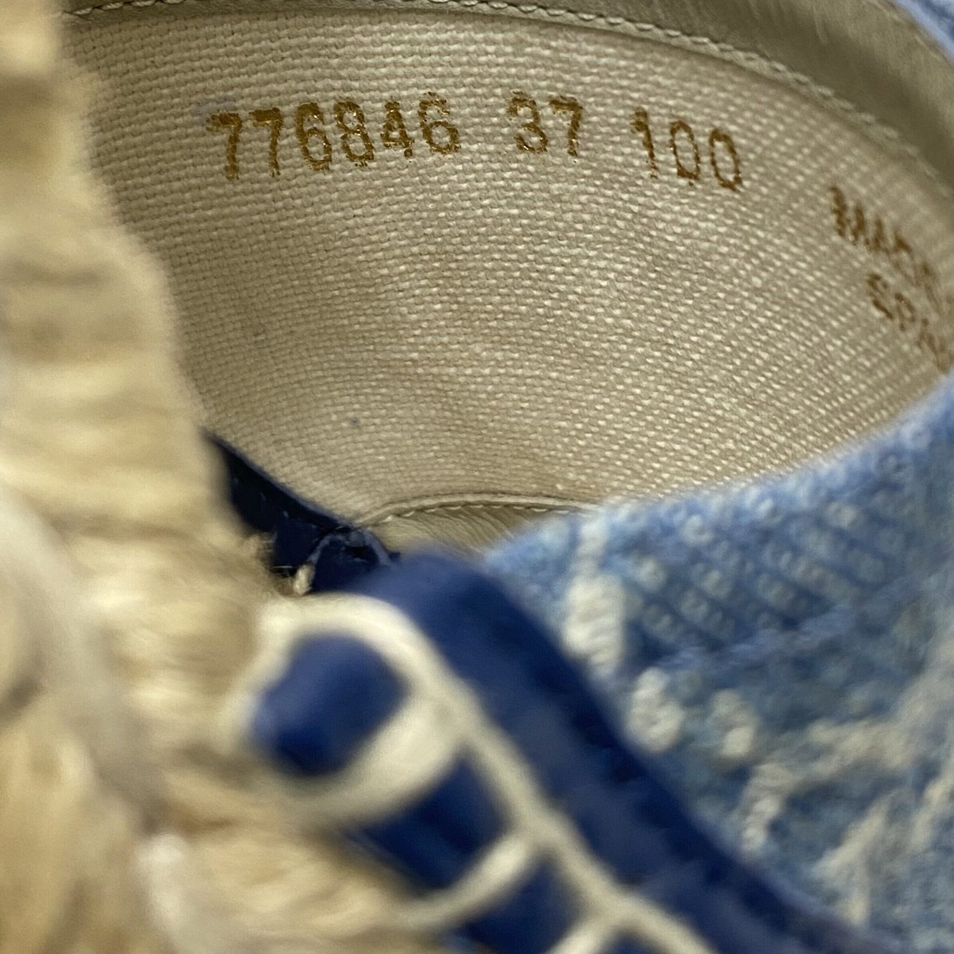 Sandália Espadrille Gucci Anabela Monograma